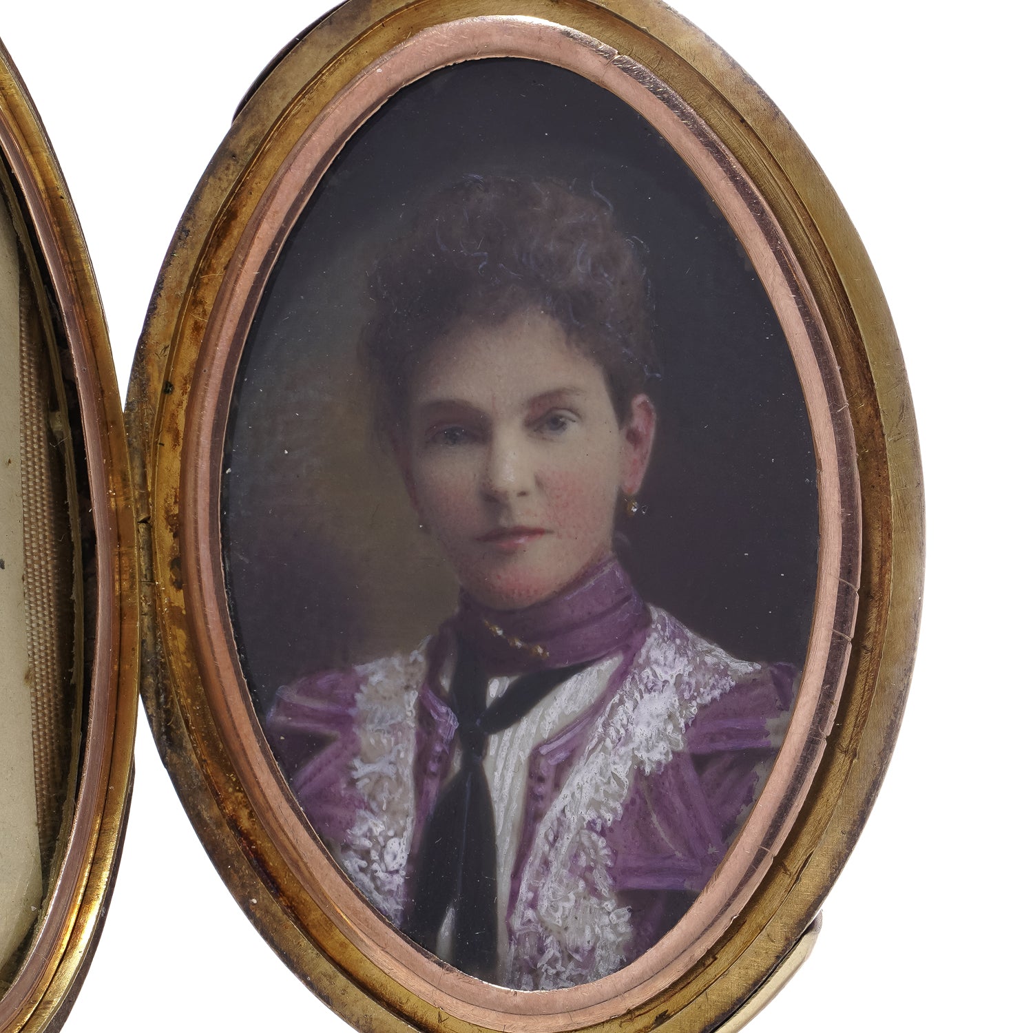 Ruby & Diamond Locket, Victorian - Wildsmith Jewellery