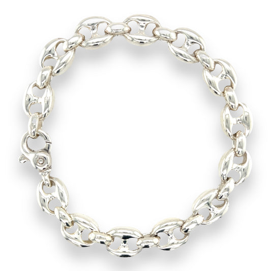 Solid Silver Ship Link Bracelet - Wildsmith Jewellery