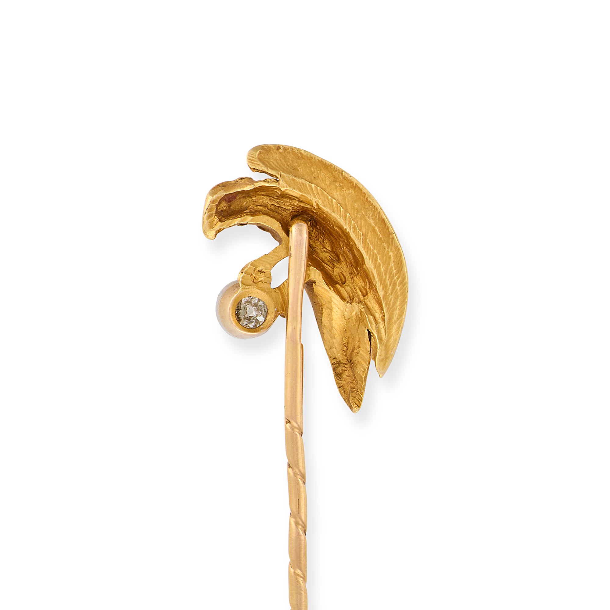 Edwardian 18ct Gold & Diamond Eagle Stickpin - Wildsmith Jewellery