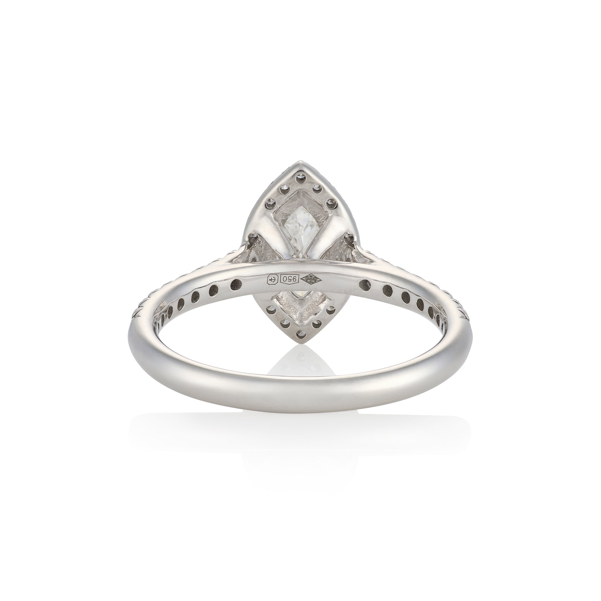 0.7ct Gia Certified Maquise Diamond Cluster Ring - Wildsmith Jewellery