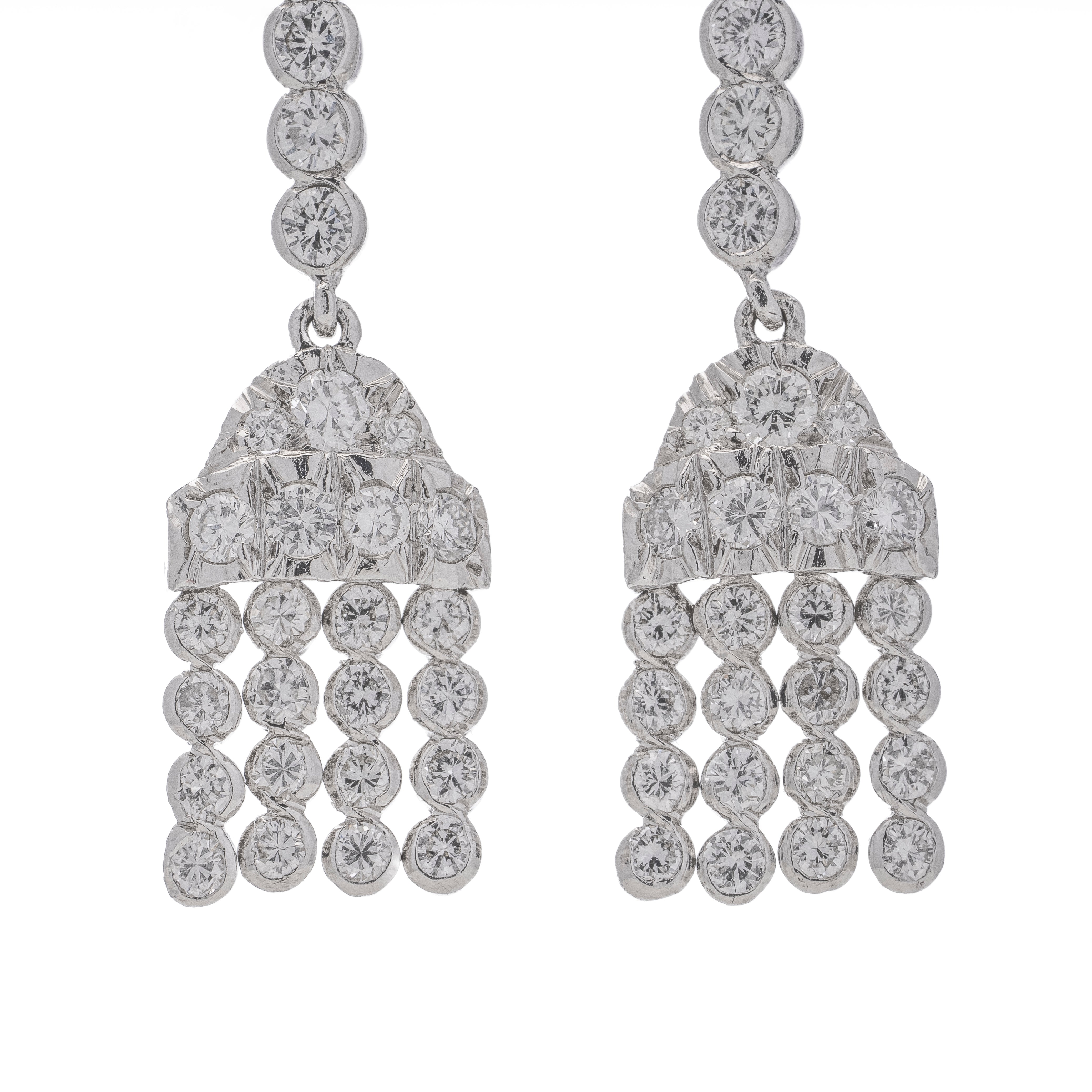 Diamond Drop Earrings - Wildsmith Jewellery