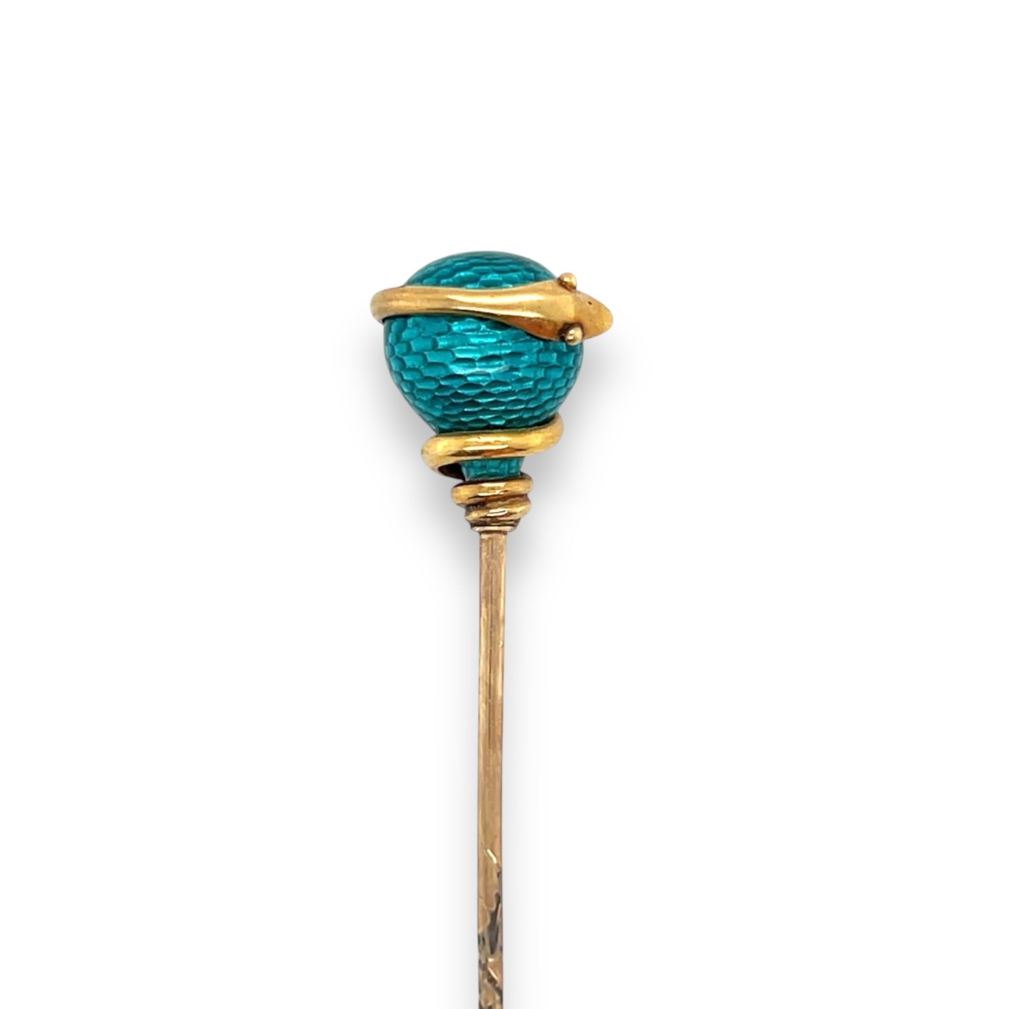 Antique Enamel Serpent Stickpin - Wildsmith Jewellery