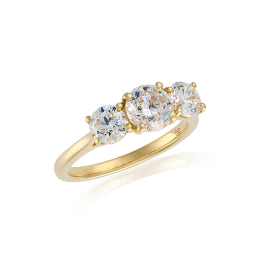 2ct GIA Certified Three Stone Diamond Ring - Wildsmith Jewellery