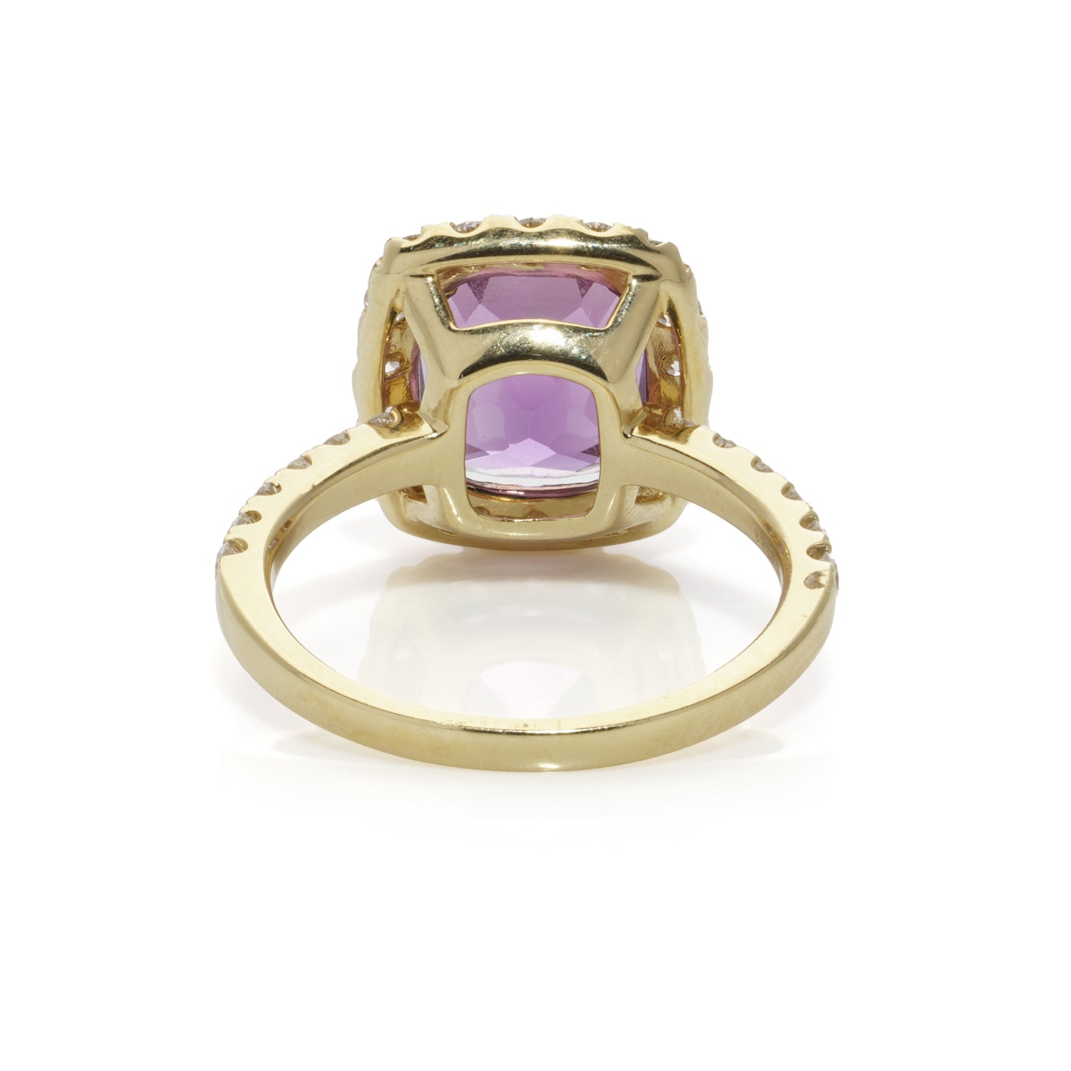 Amethyst & Diamond Cluster Ring - Wildsmith Jewellery