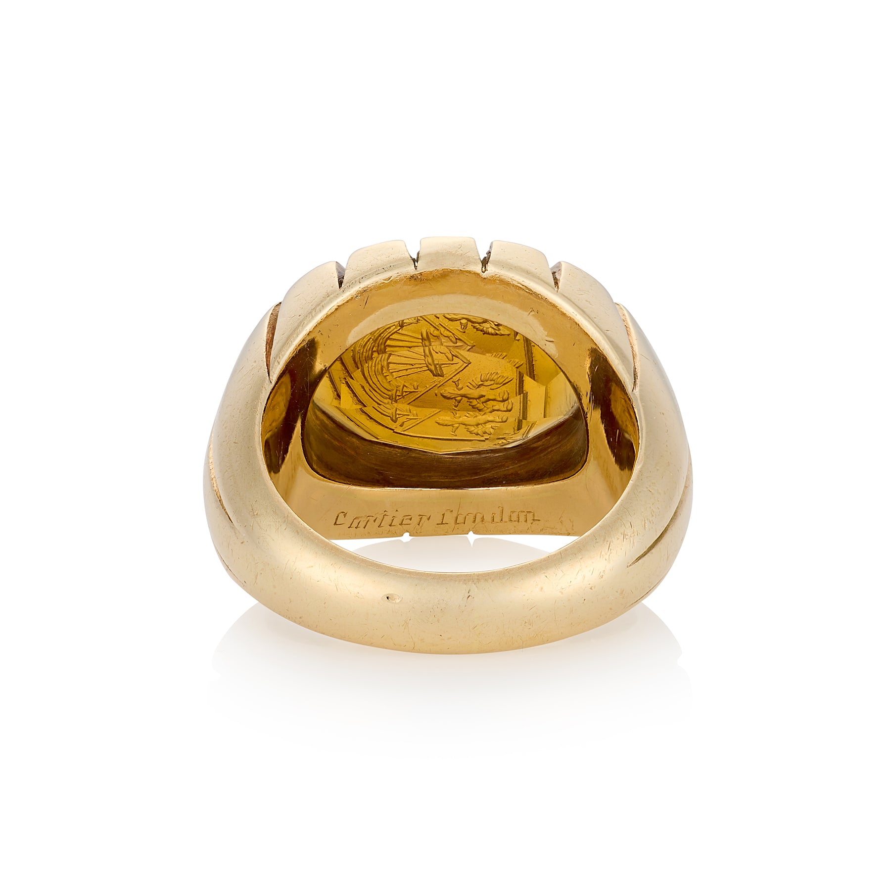 1940's Cartier London Intaglio Signet Ring