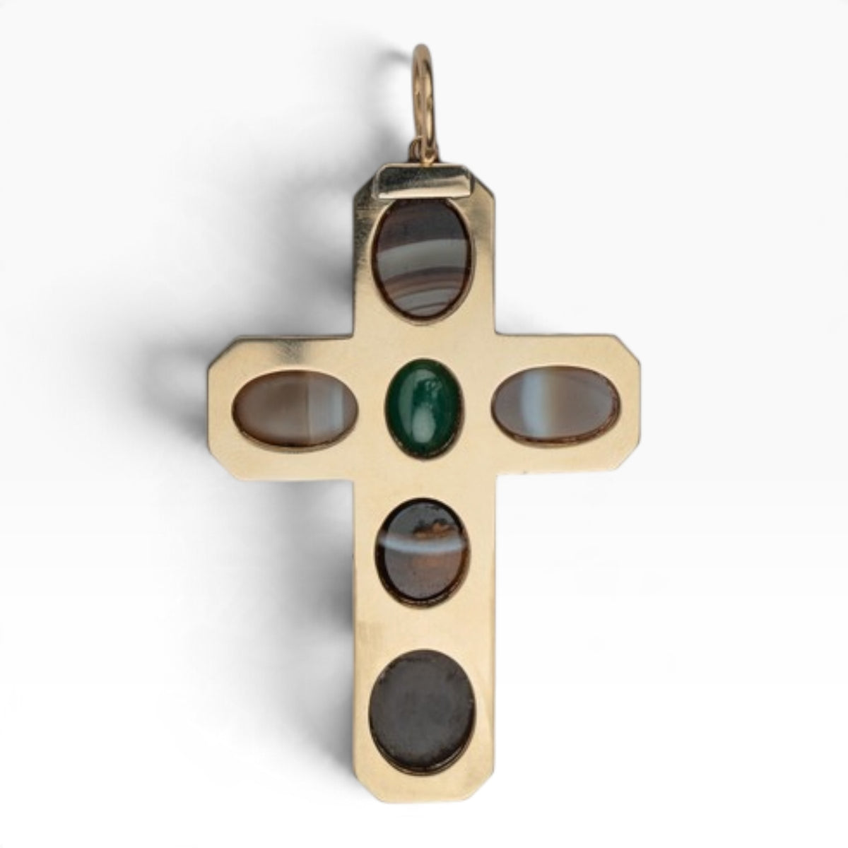 Grand Tour Intaglio Cross Pendant
