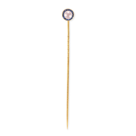 Pearl & Sapphire Stickpin