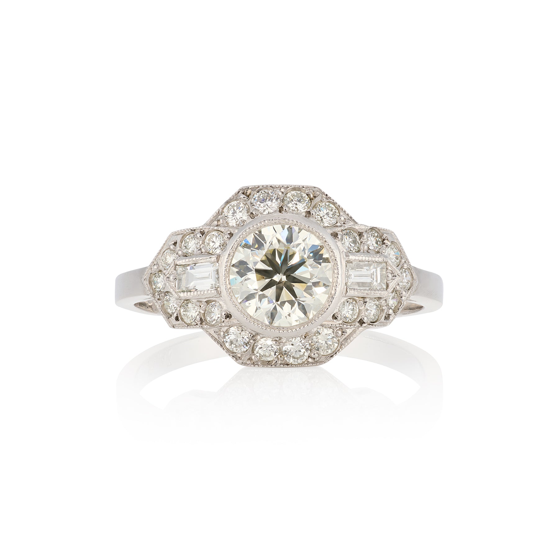 Art Deco Diamond Ring 1.4cts - Wildsmith Jewellery