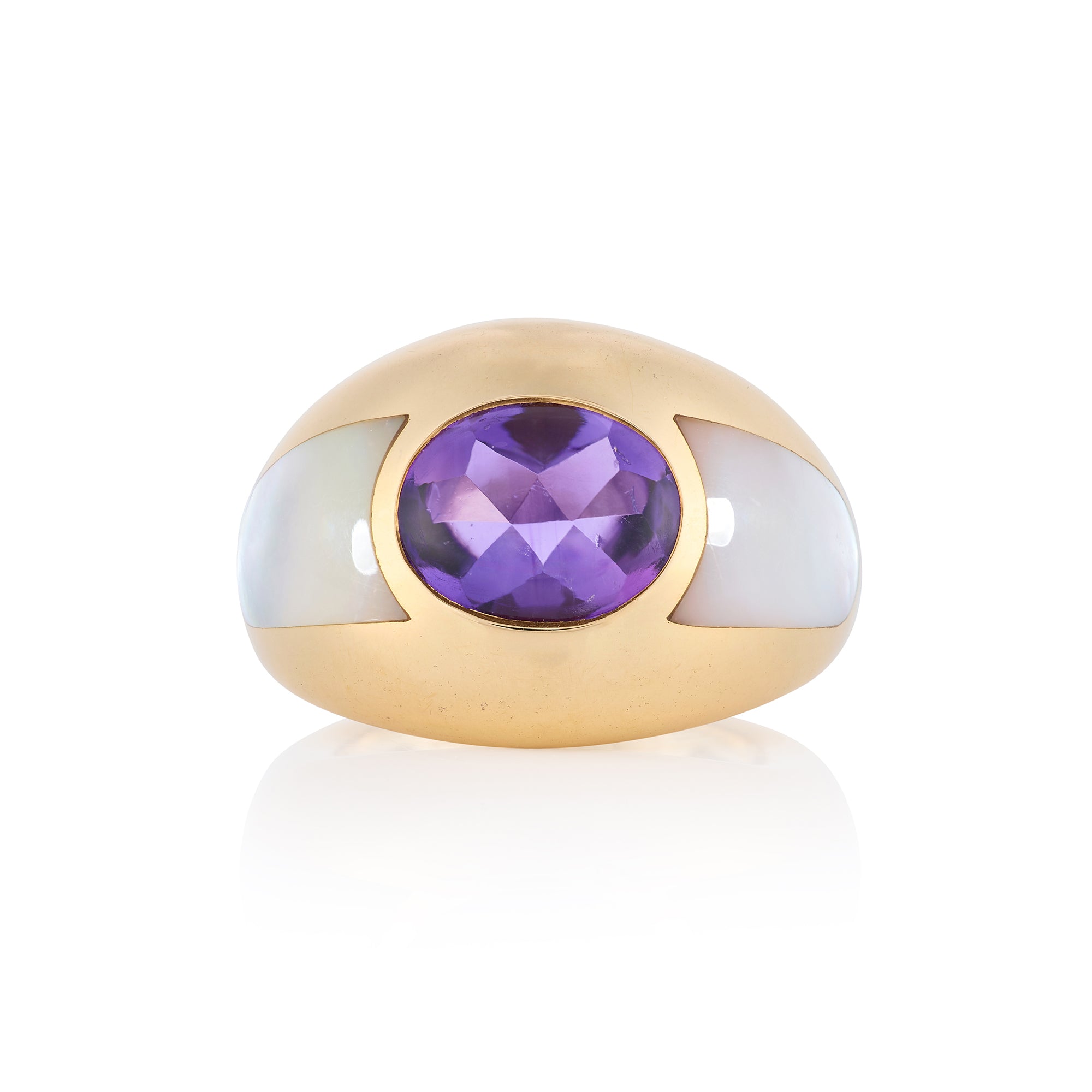 Amethyst and Mother of Pearl Ring by Mauboussin Paris