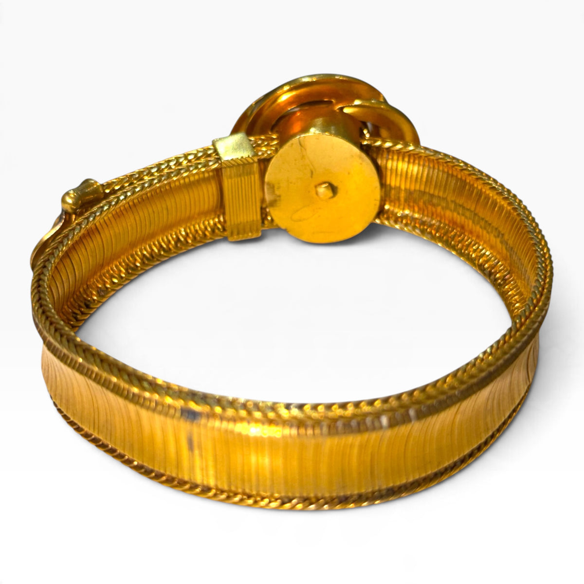 Victorian 15ct Gold & Garnet Slider Bracelet