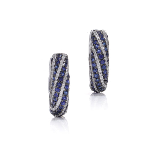 Sapphire and Diamond Earrings - Wildsmith Jewellery