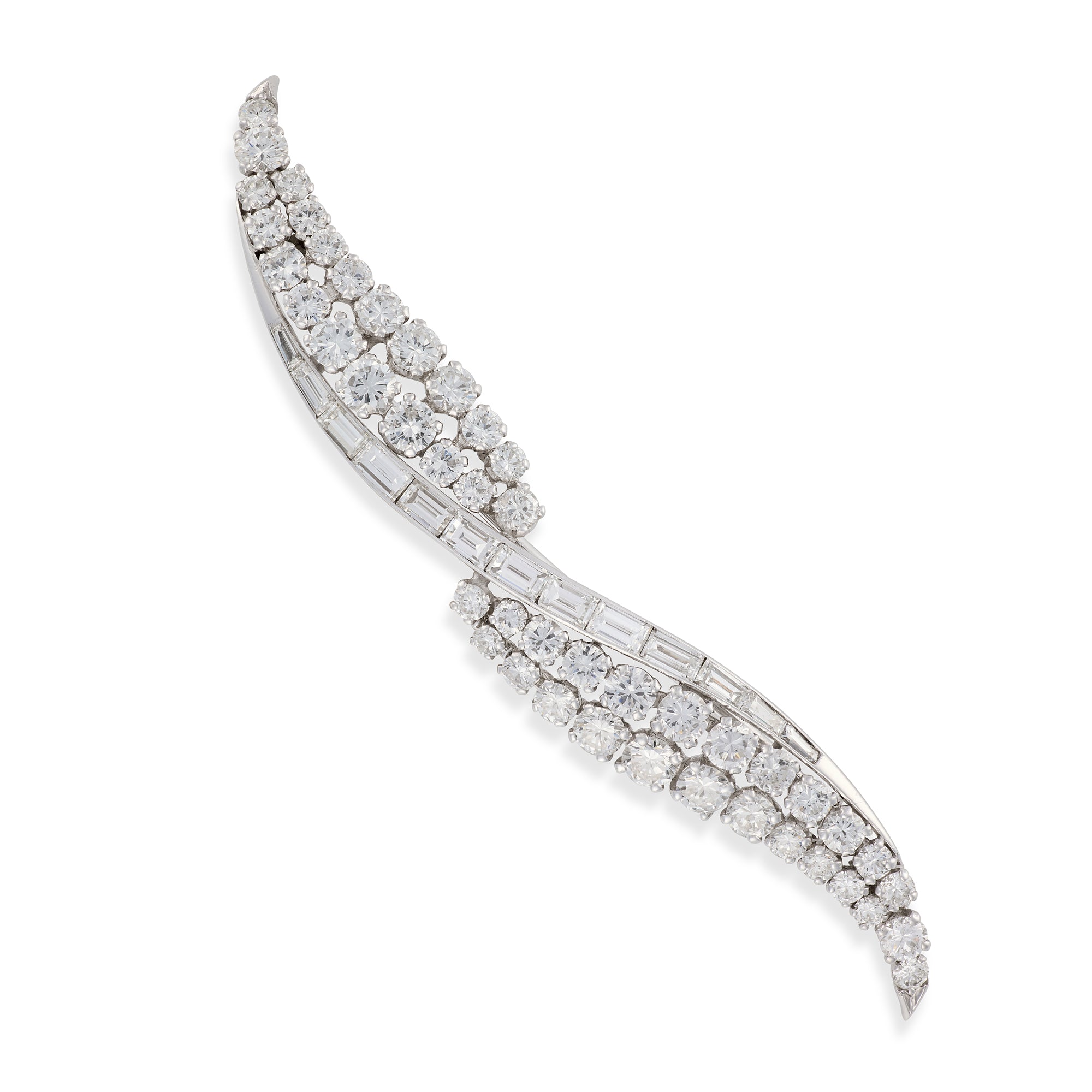 1950's Diamond Brooch, French - Wildsmith Jewellery