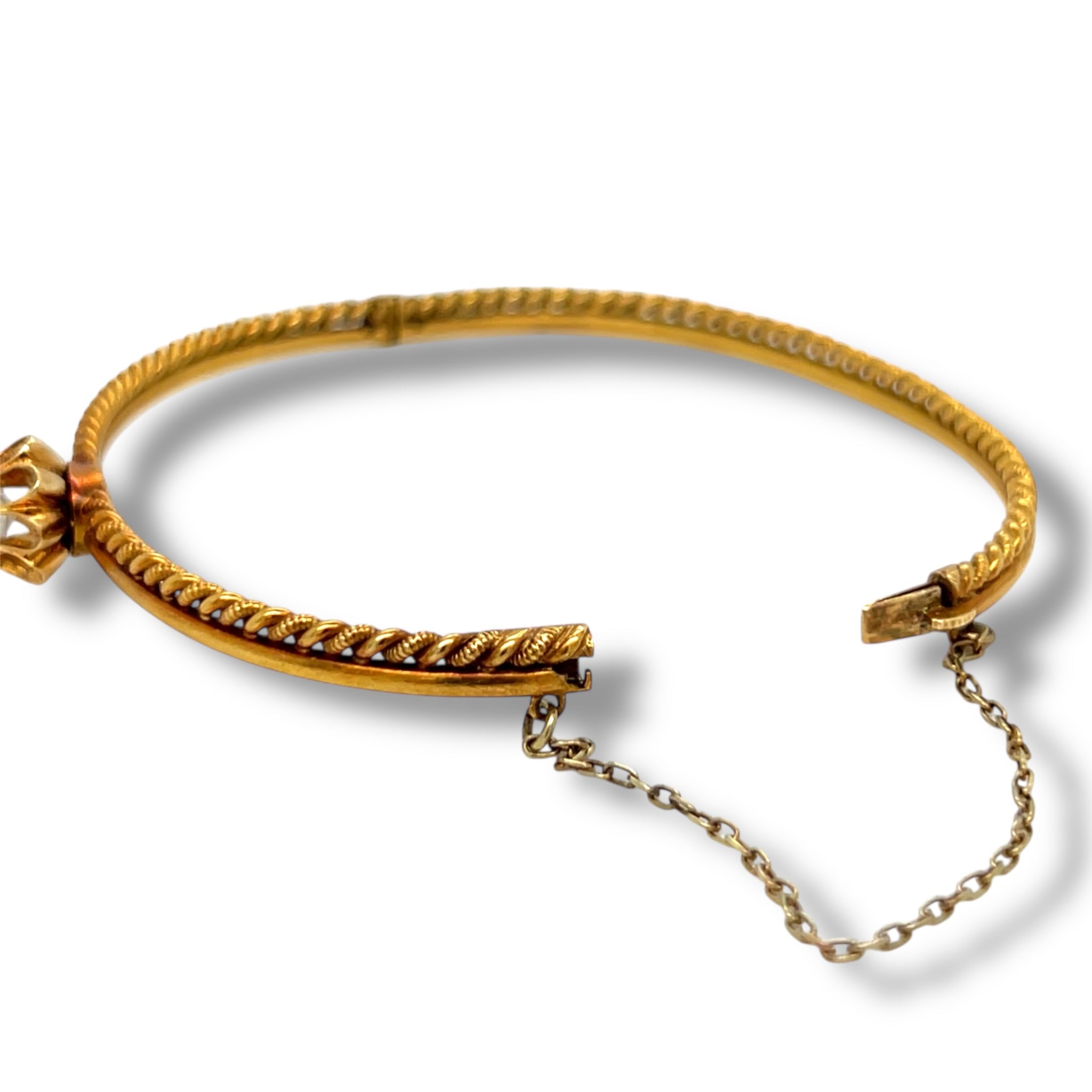 Victorian Old Mine Cut Diamond Bangle - Wildsmith Jewellery