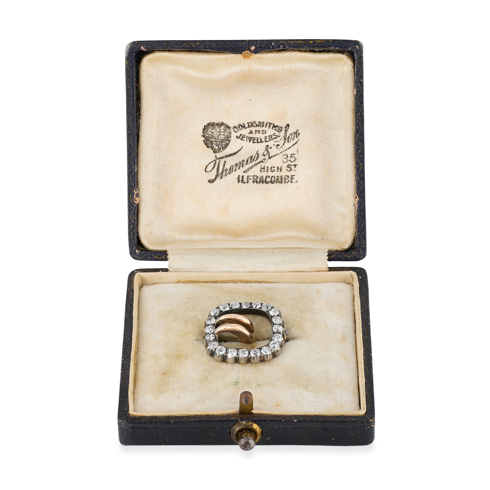 Victorian Old Cut Diamond Buckle Brooch - Wildsmith Jewellery