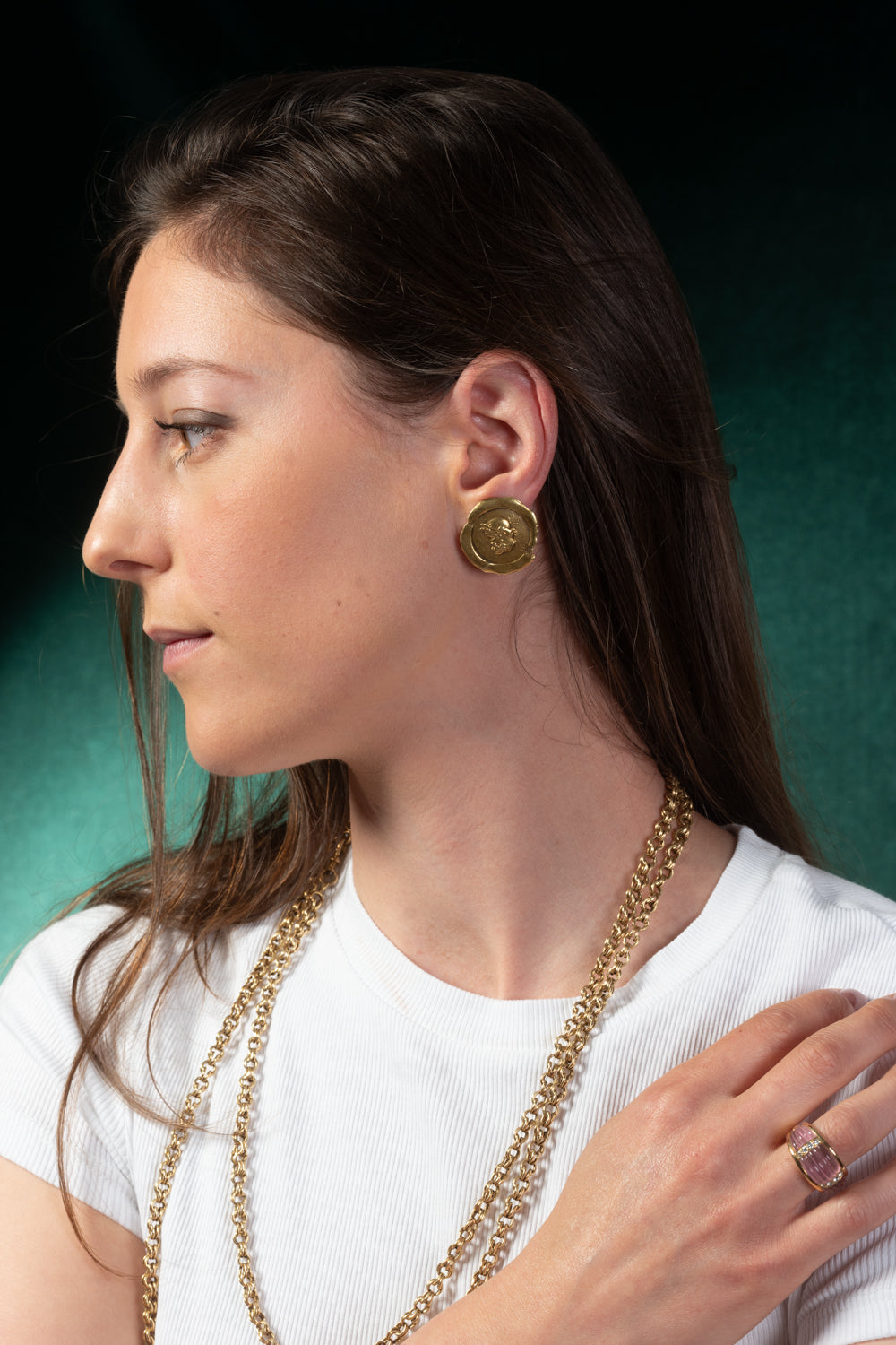 Kieselstein-Cord Yellow Gold Poseidon Earrings - Wildsmith Jewellery
