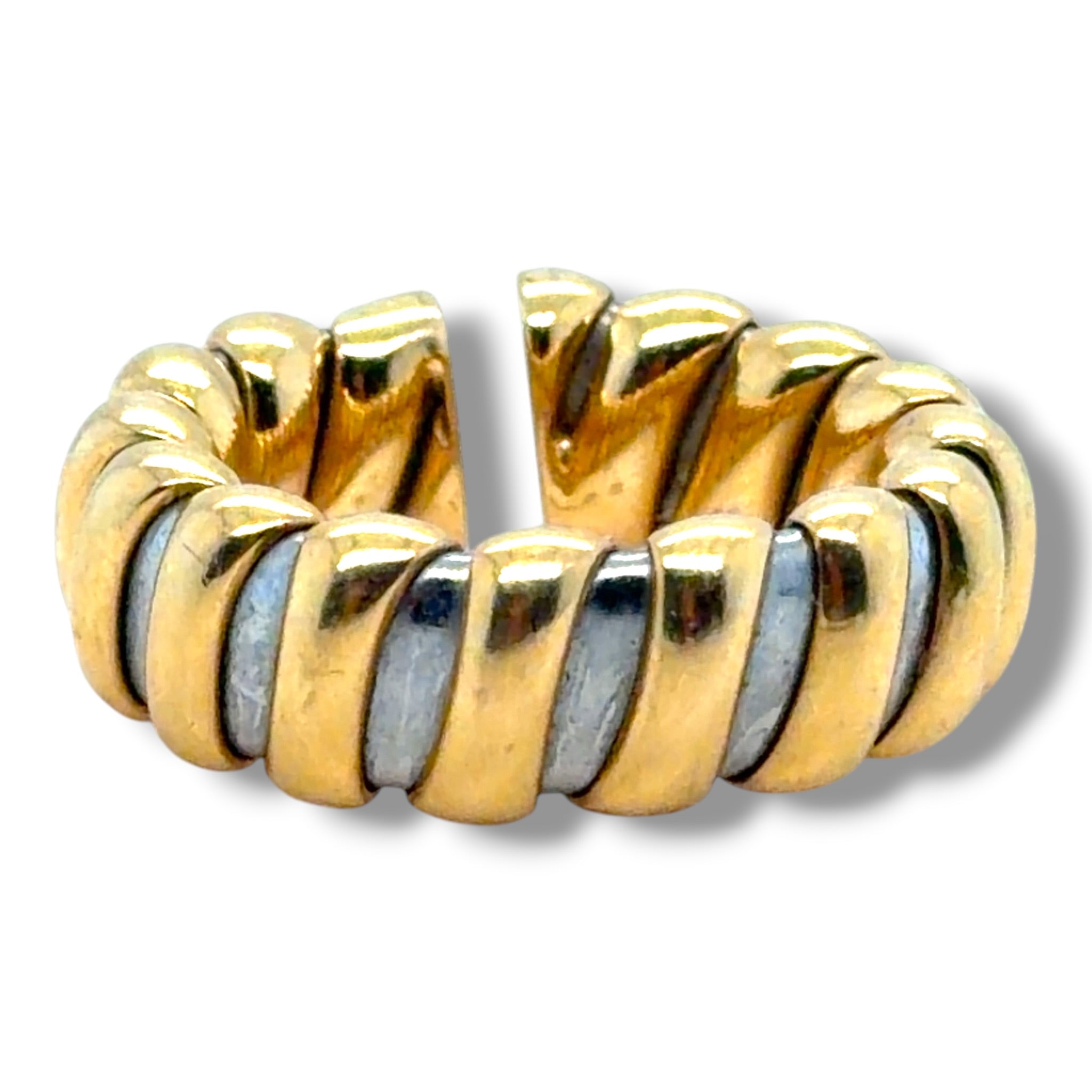 Vintage Bvlgari 18ct Gold & Steel Ring
