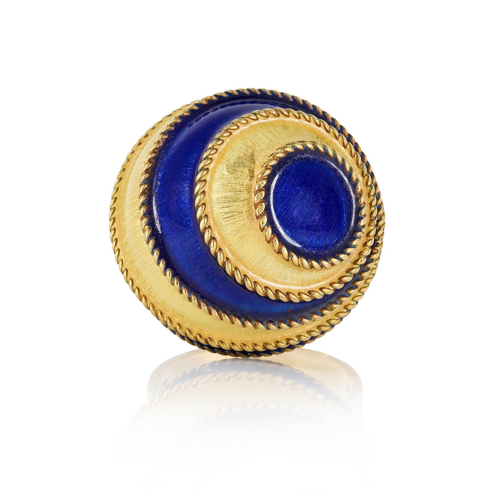 Gold and Enamel Ball Cocktail Ring - Wildsmith Jewellery