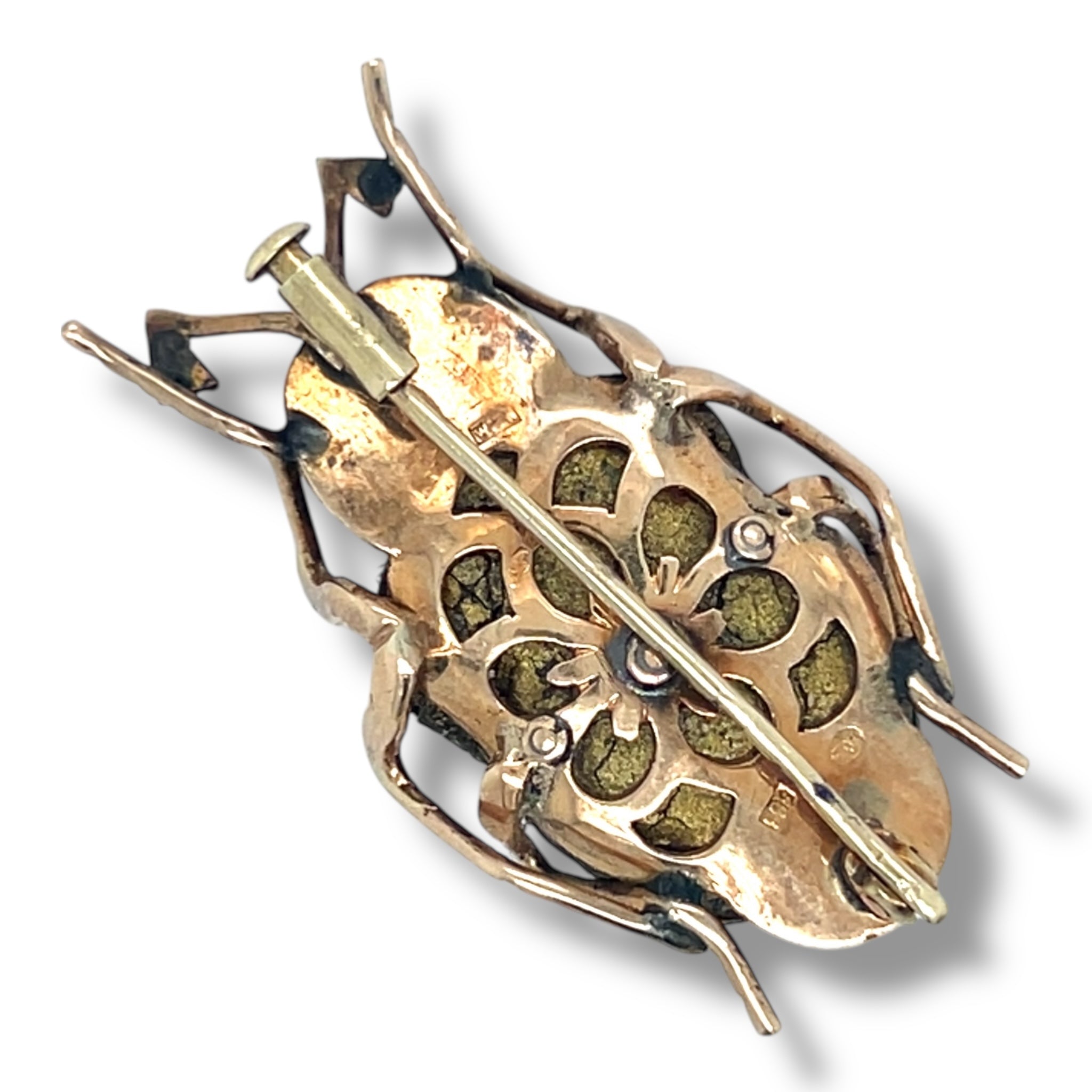 Antique Egyptian Revival Scarab Brooch