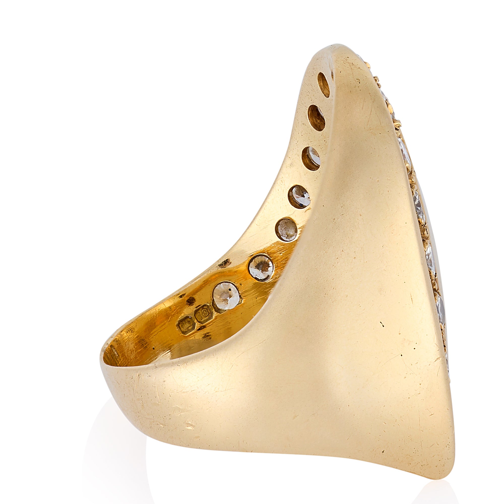 1970s 18ct Gold & Diamond Ring - Wildsmith Jewellery