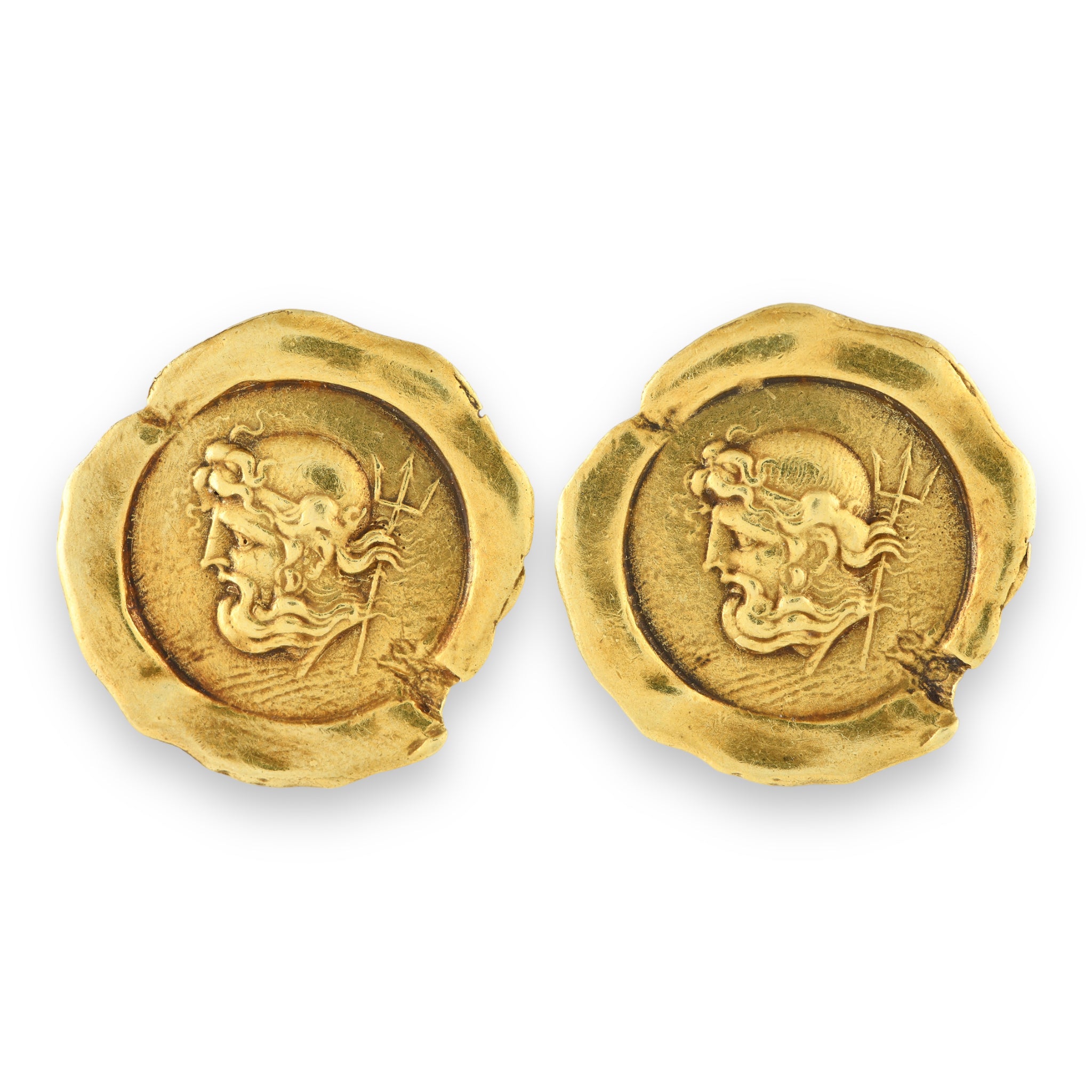 Kieselstein-Cord Yellow Gold Poseidon Earrings - Wildsmith Jewellery