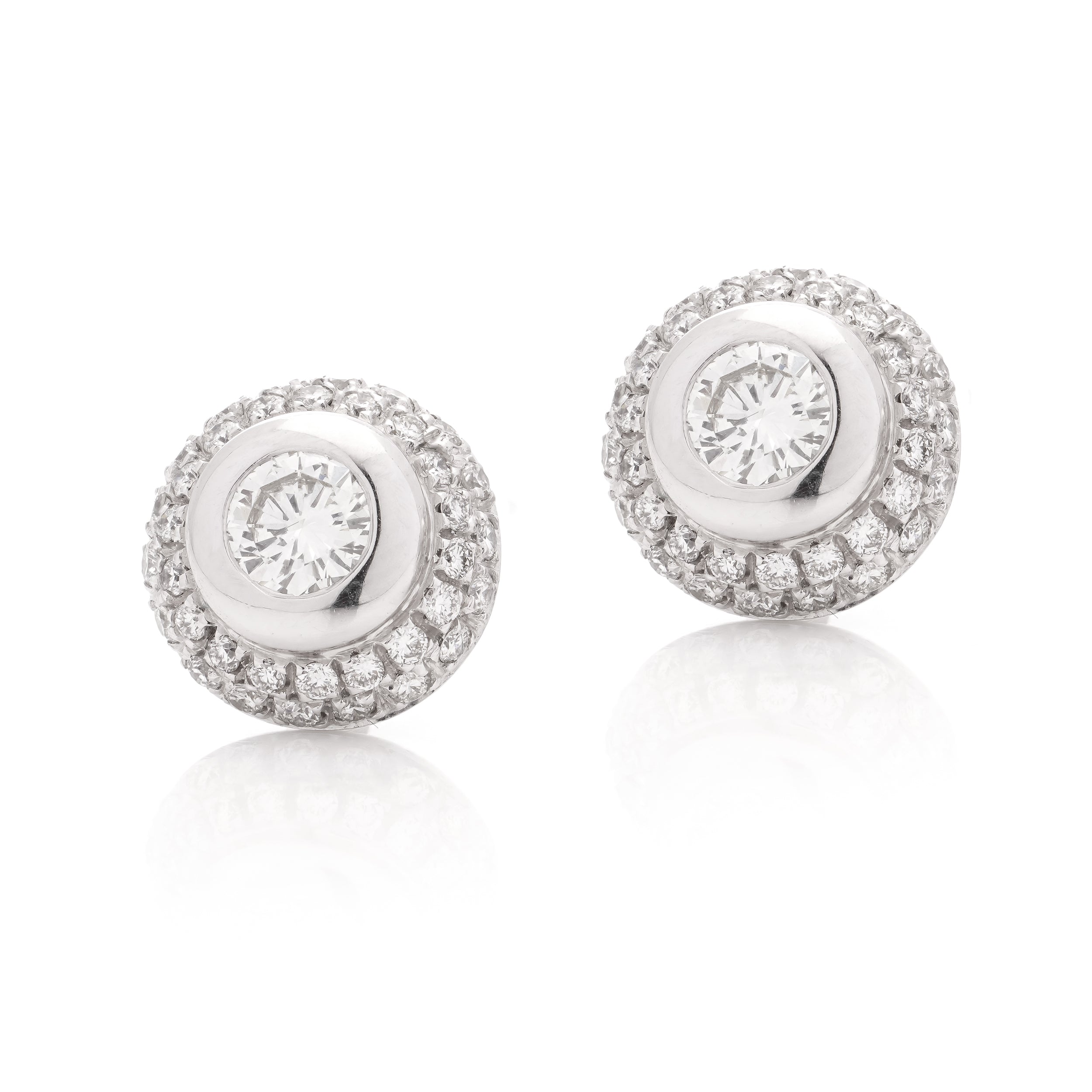 Diamond Cluster Earrings - Wildsmith Jewellery