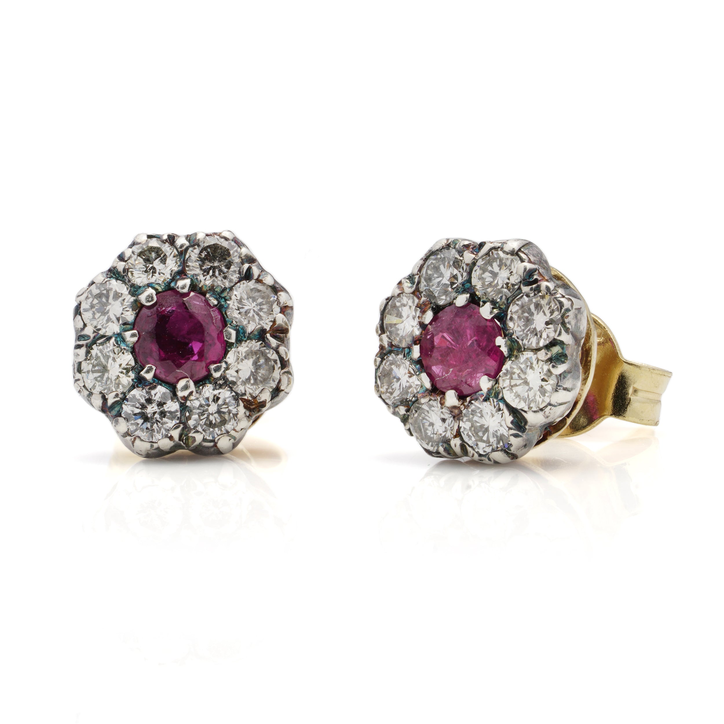 Ruby and Diamond Earrings - Wildsmith Jewellery