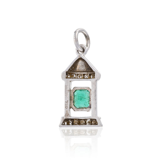 Emerald & Diamond Lantern Charm by Adler - Wildsmith Jewellery