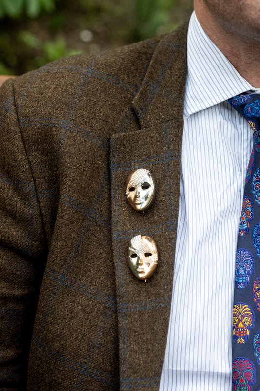 Masquerade Mask Brooches - Wildsmith Jewellery