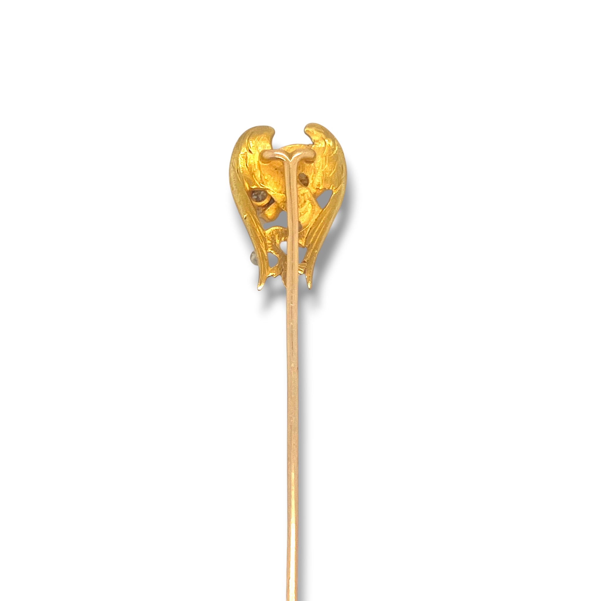 Art Nouveau Dragon Stickpin, French