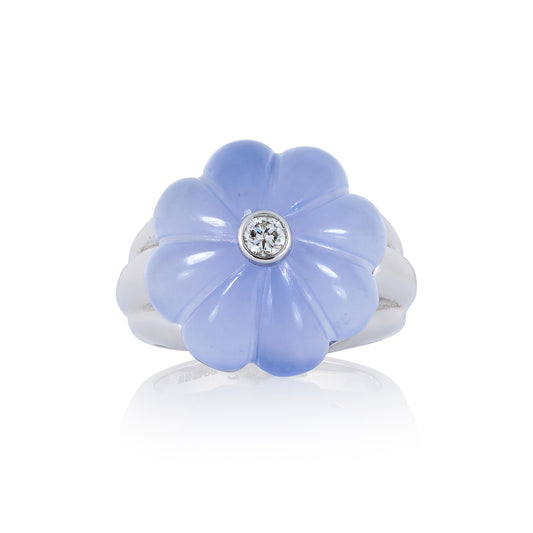 Chalcedony & Diamond Ring, by Ritz Fine Jewellery - Wildsmith Jewellery