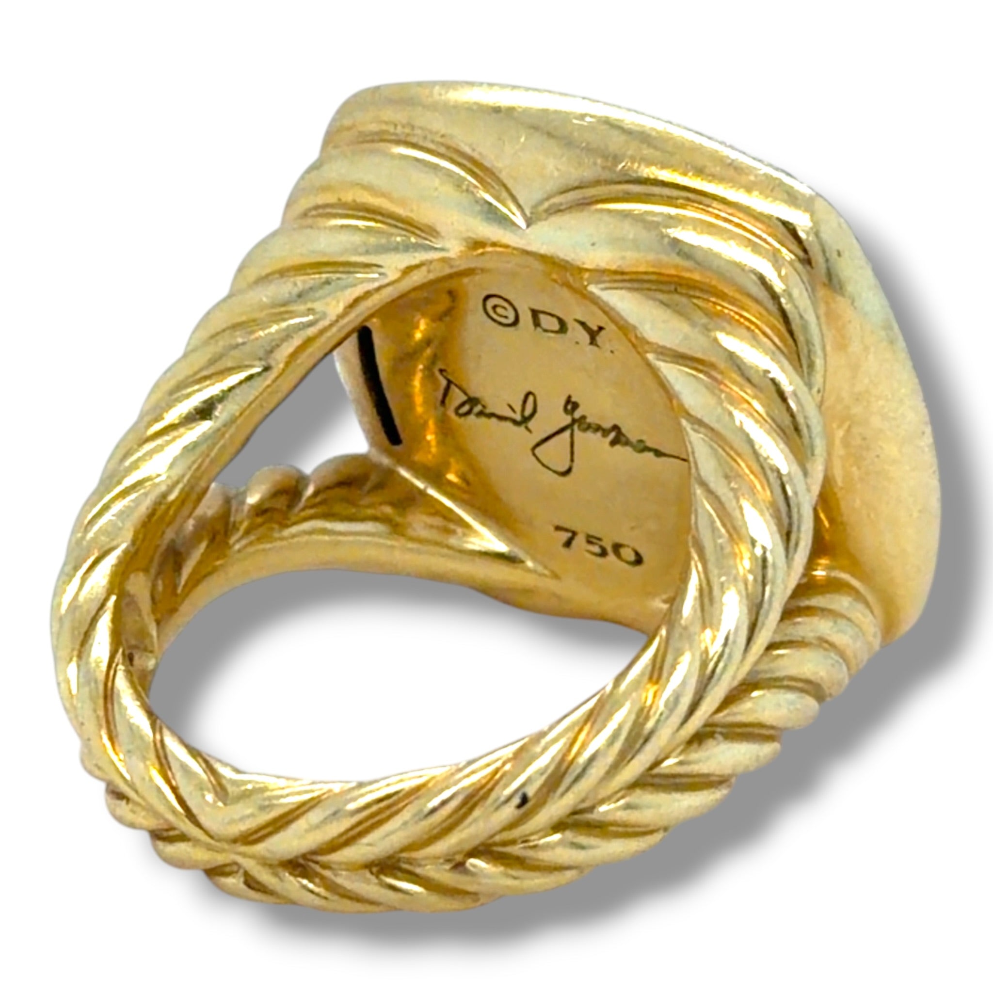 David Yurman Green Orchid & Diamond Ring