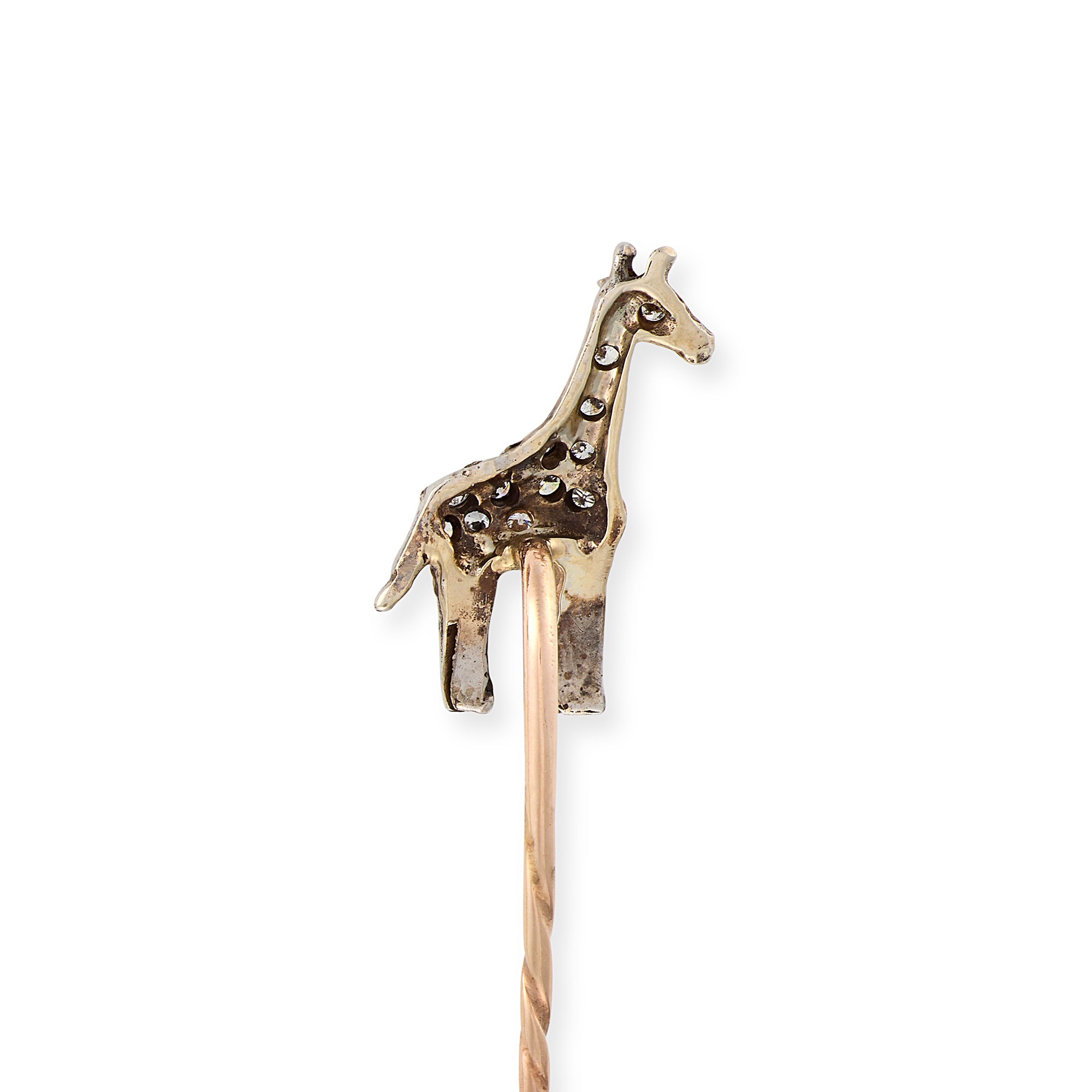 Diamond Giraffe Stickpin - Wildsmith Jewellery