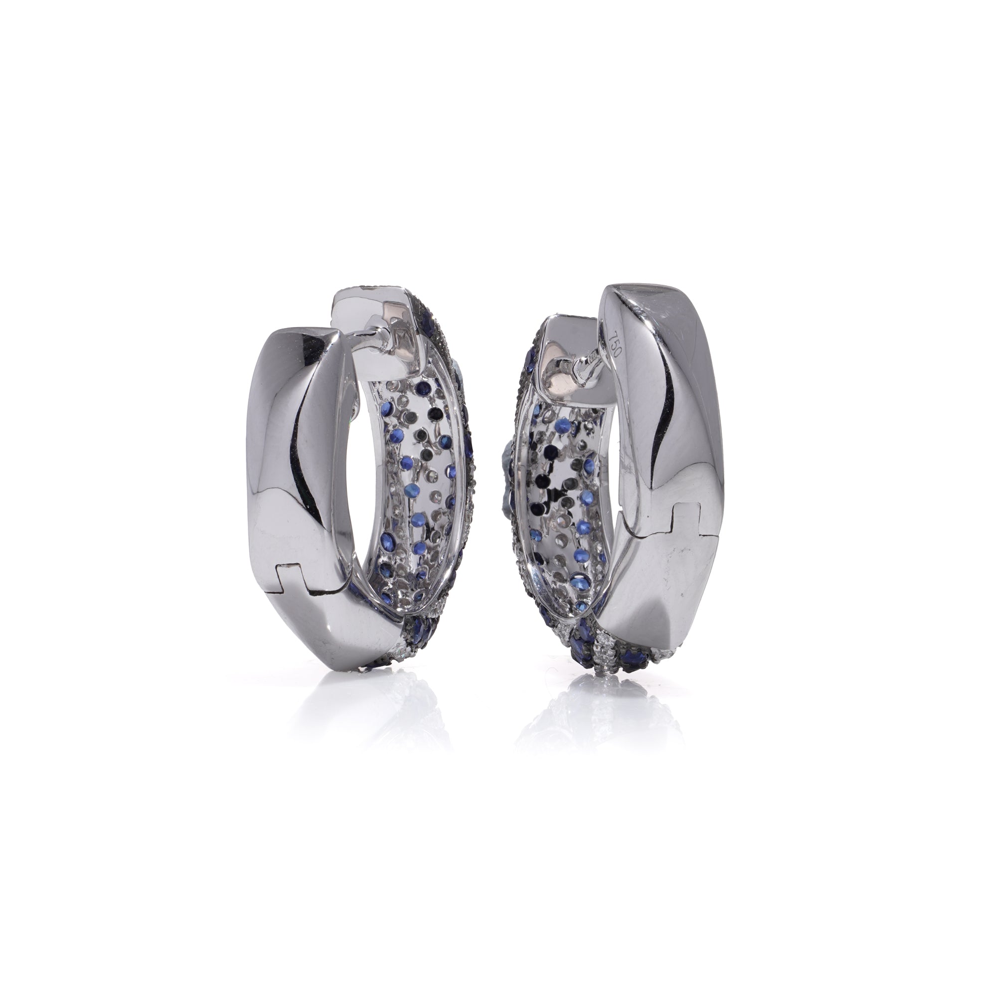 Sapphire and Diamond Earrings - Wildsmith Jewellery