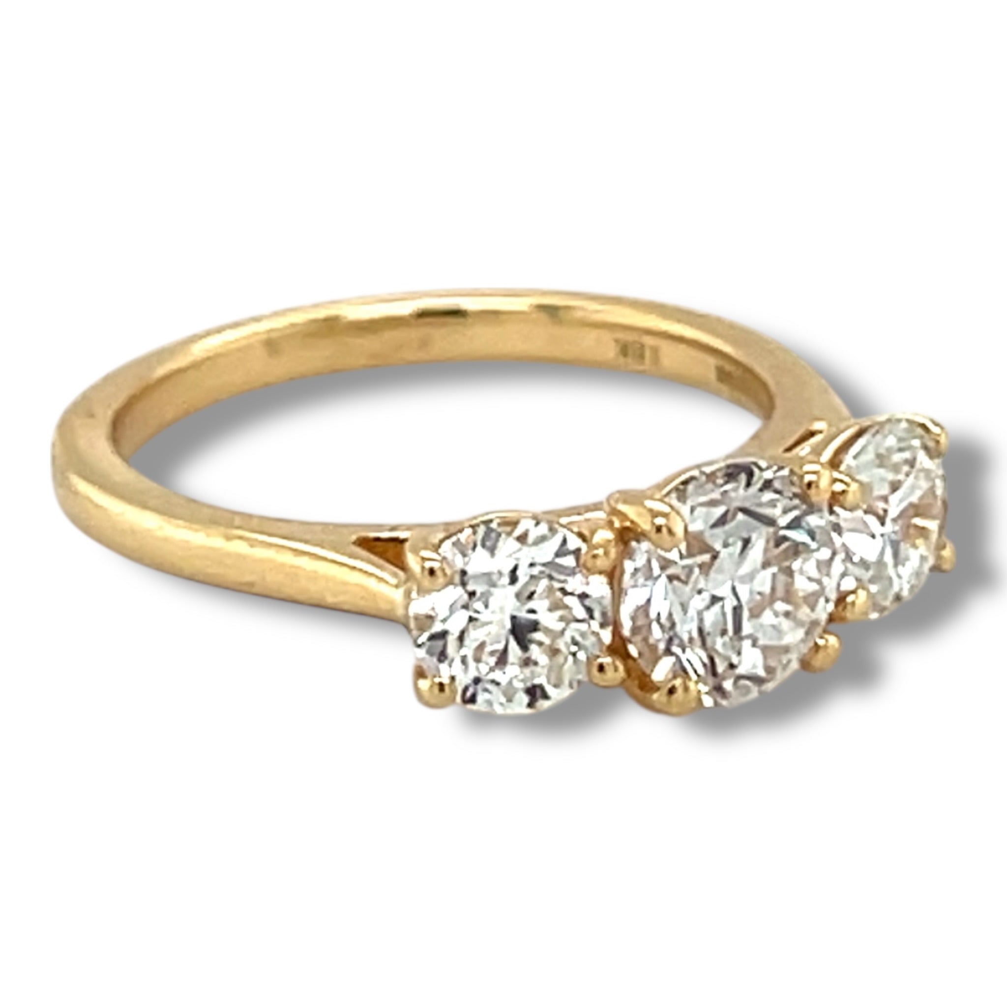 2ct GIA Certified Three Stone Diamond Ring - Wildsmith Jewellery