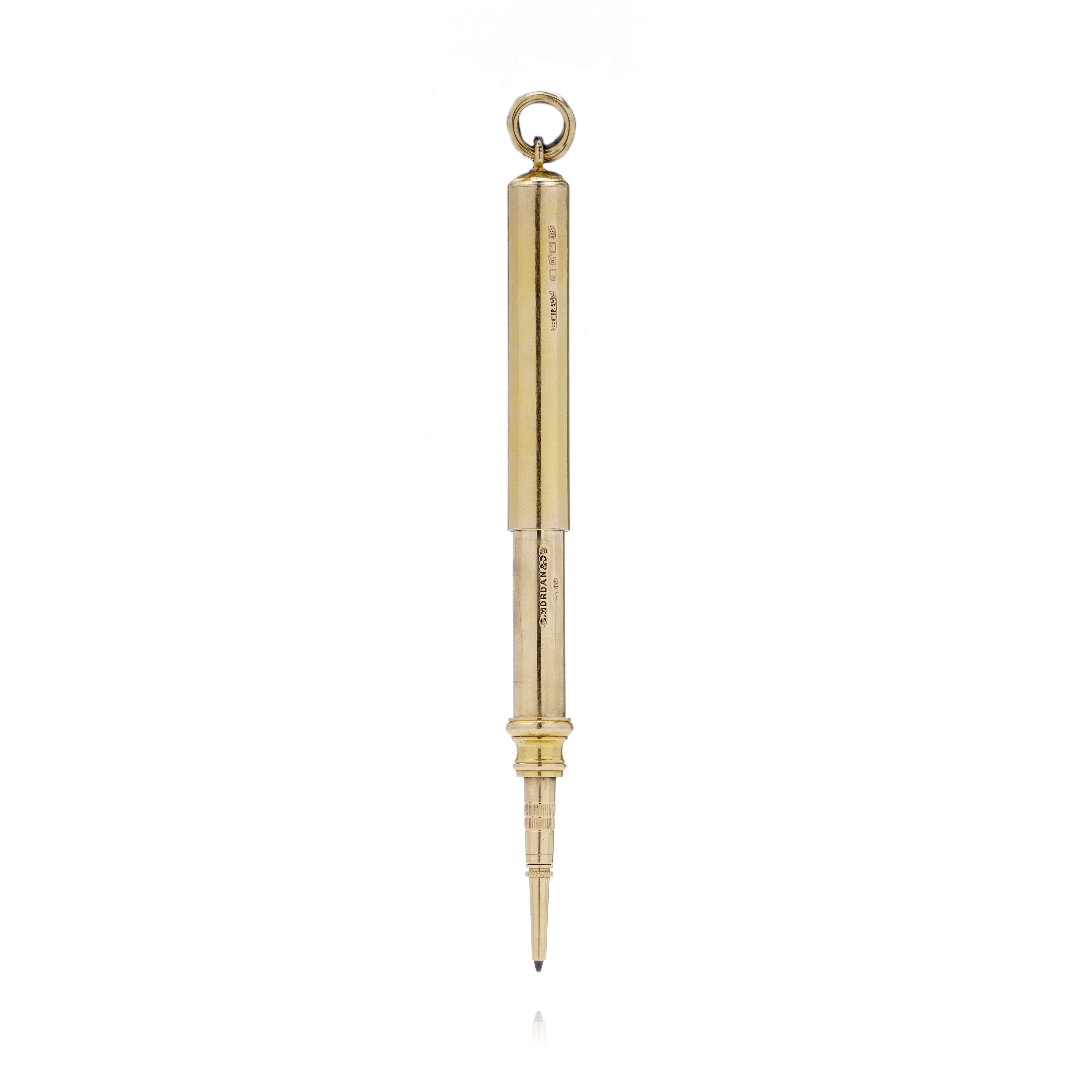 Antique 18ct Gold Propelling Pencil by Sampson Mordan & Co - Wildsmith Jewellery