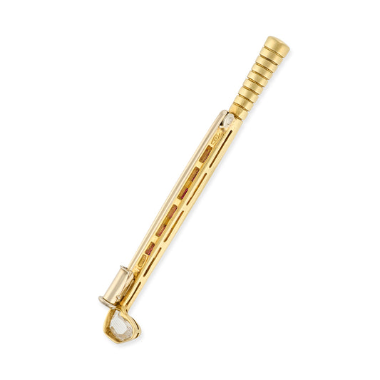 Ruby & Diamond Golf Club Brooch - Wildsmith Jewellery