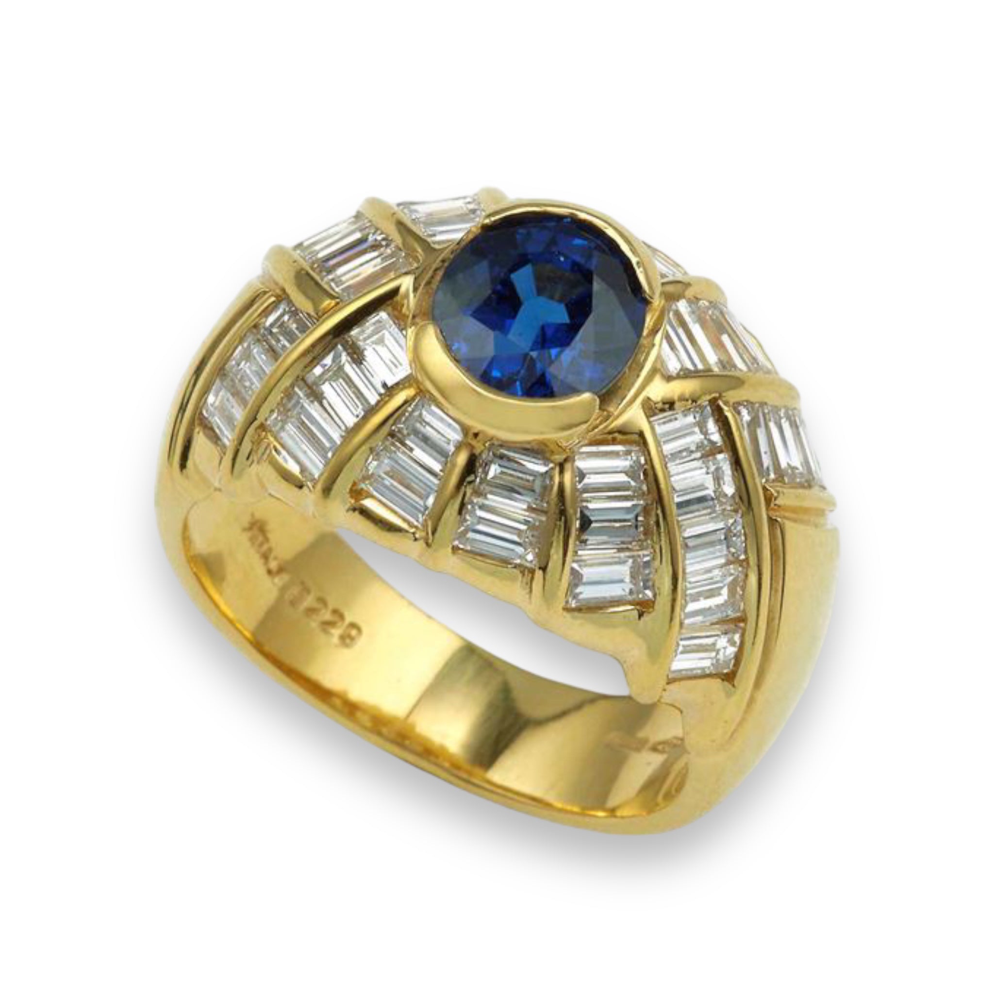 Vintage Sapphire & Diamond Ring - Wildsmith Jewellery