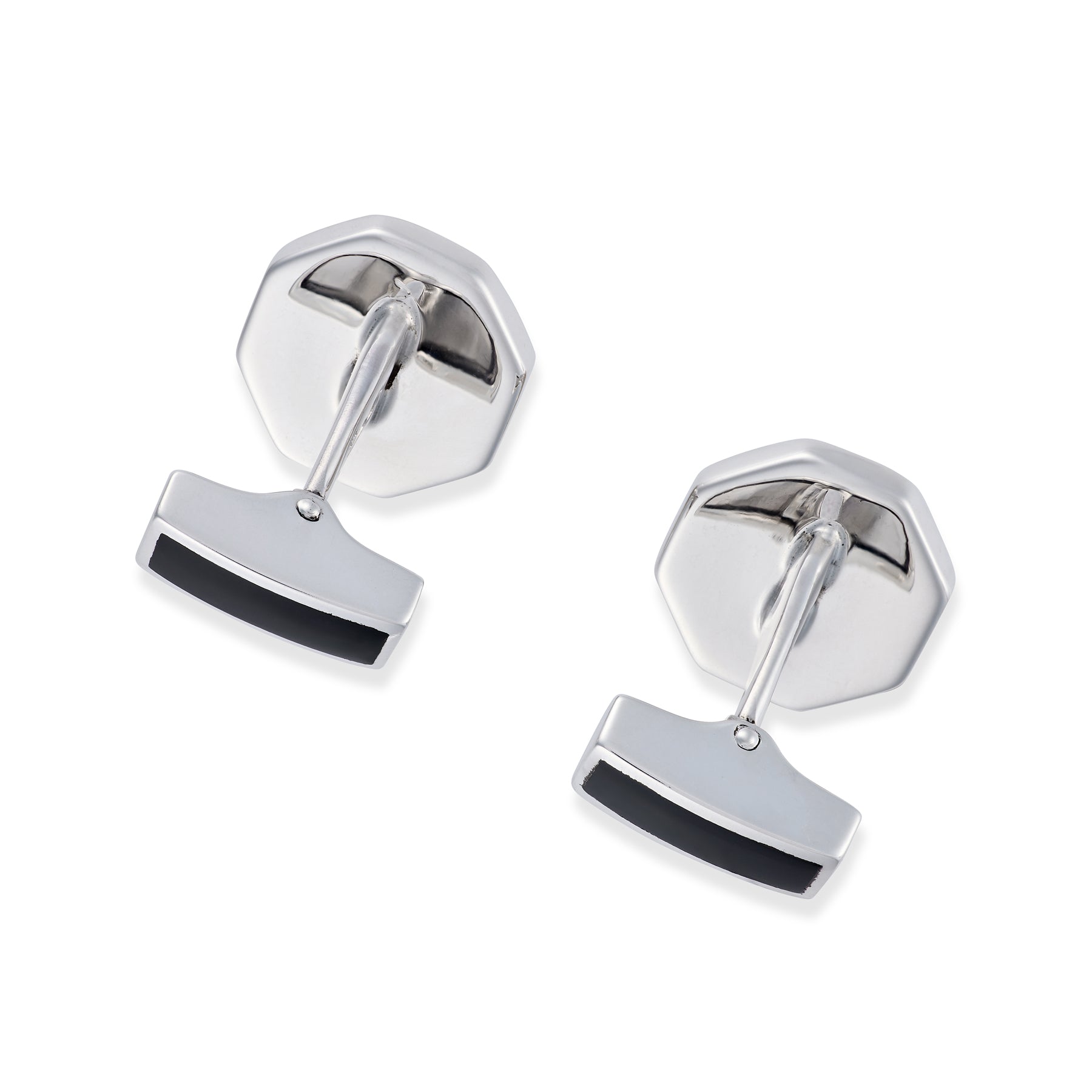 Onyx & Gold Stitch Octagonal Dress Set - Wildsmith Jewellery