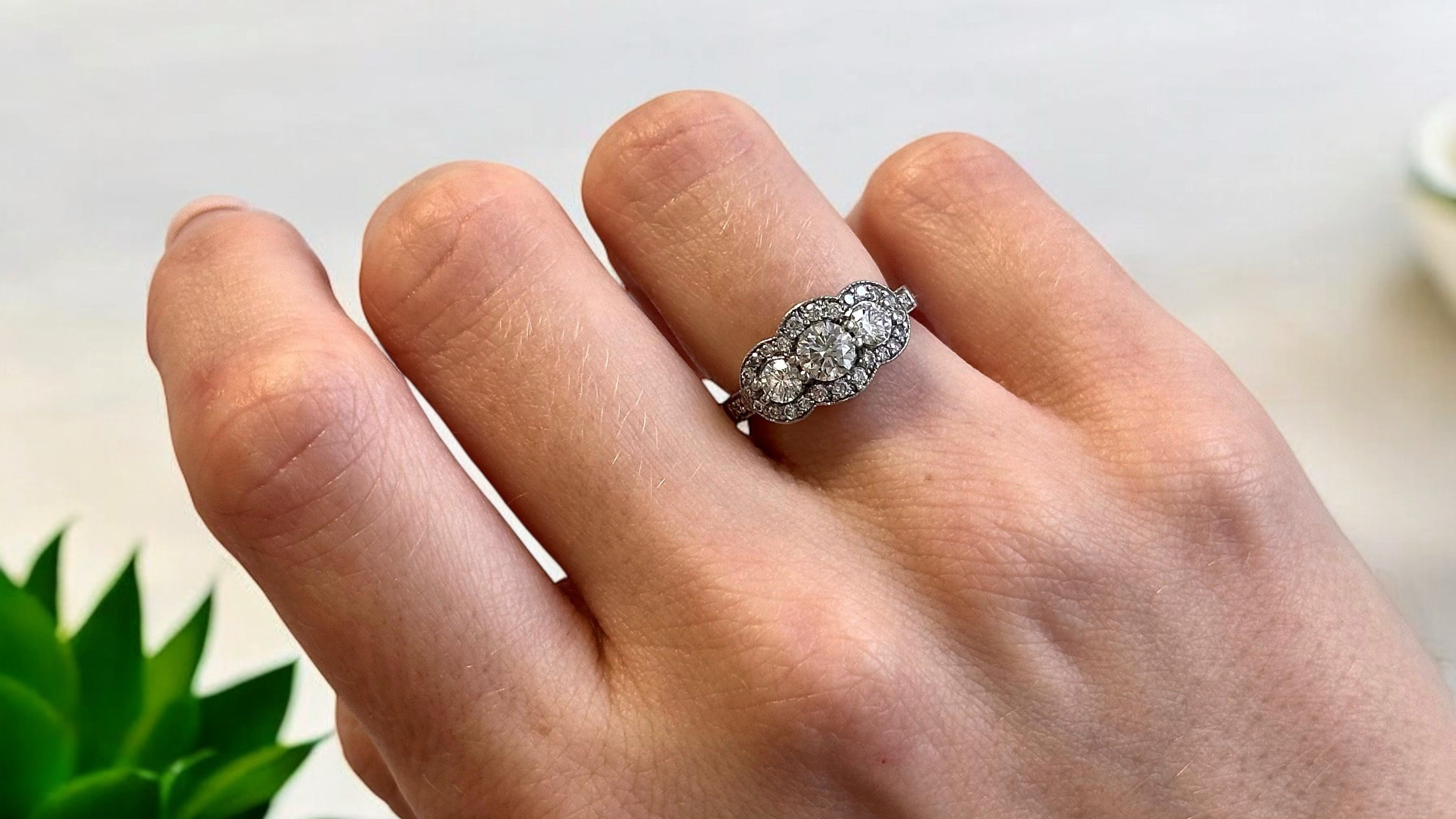 Diamond Three Stone Engagement Ring - Wildsmith Jewellery