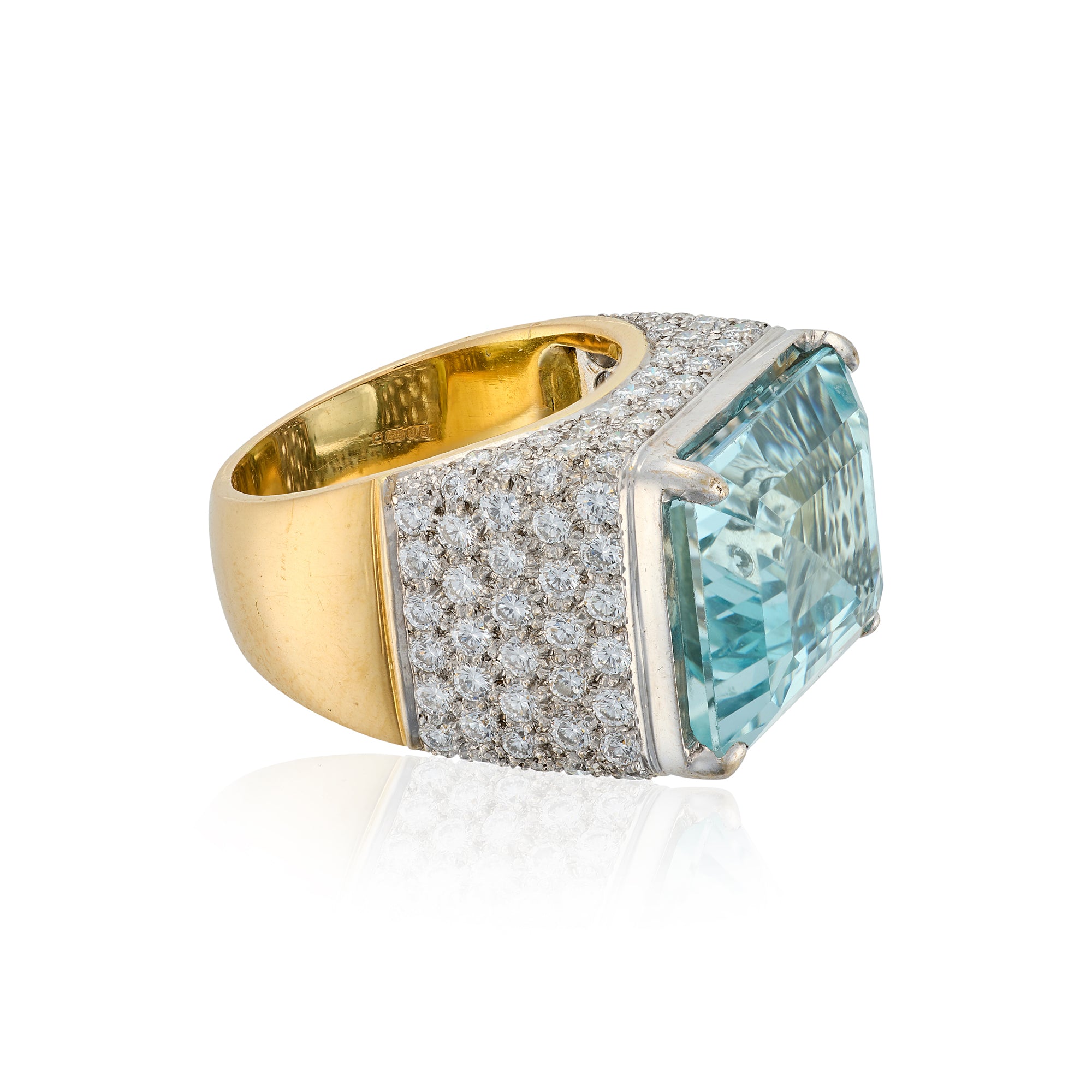 Aquamarine & Diamond Ring - Wildsmith Jewellery