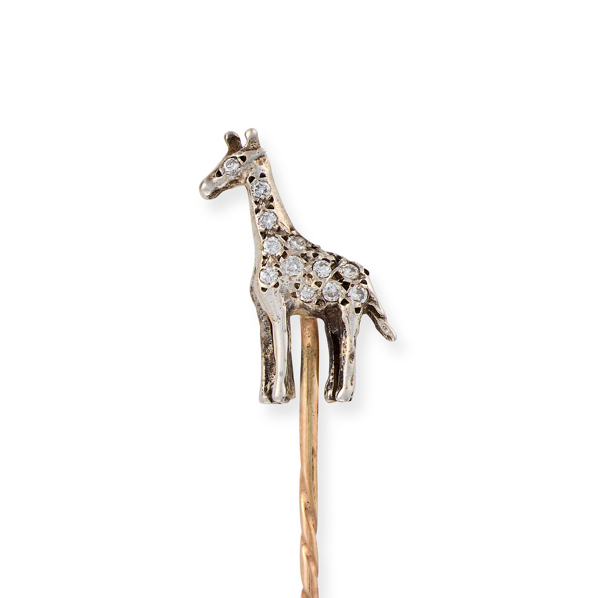 Diamond Giraffe Stickpin - Wildsmith Jewellery