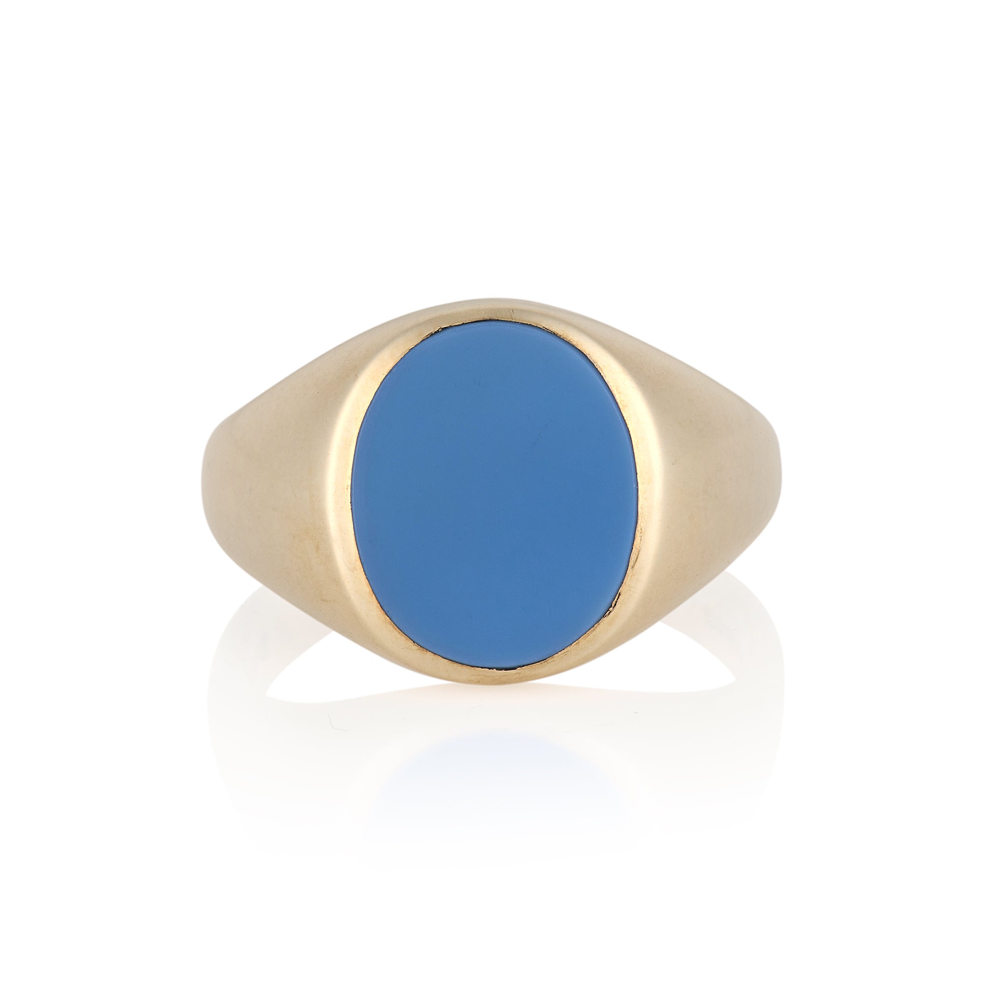 10 x 8mm Sardonyx Oxford Oval Signet Ring - Wildsmith Jewellery