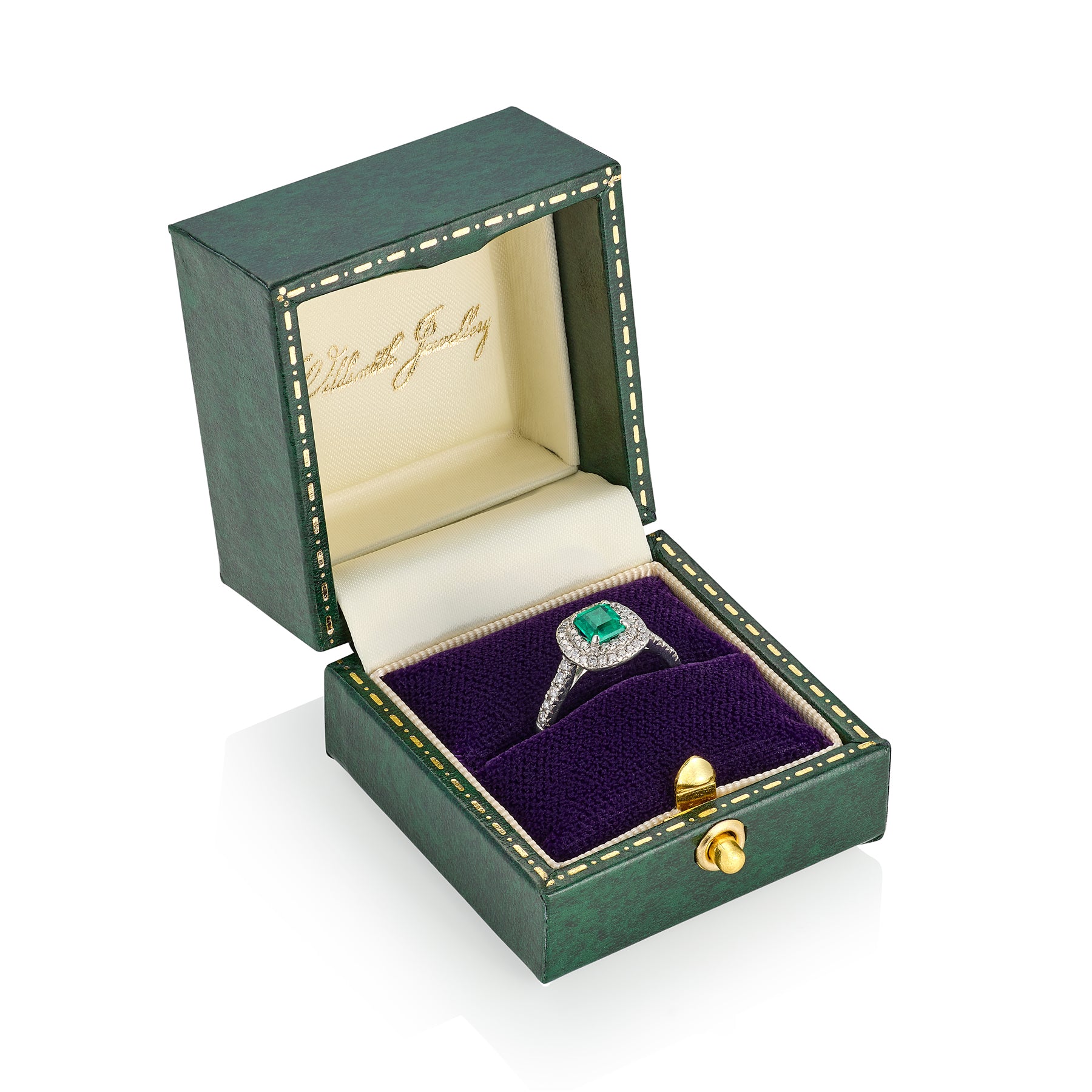 Colombian Emerald & Diamond Ring - Wildsmith Jewellery