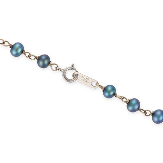 Fresh Water Grey Pearl and White Gold Necklace - Wildsmith Jewellery