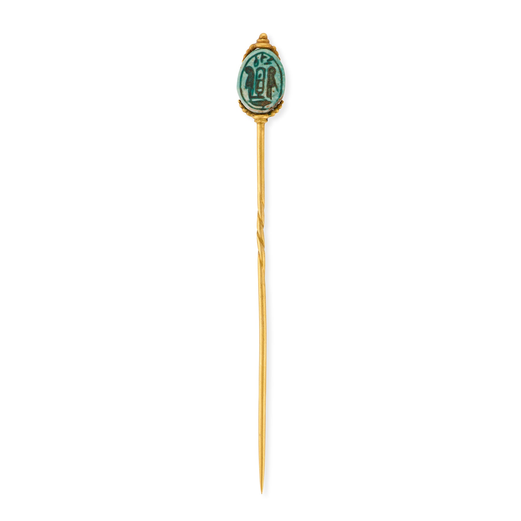 Grand Tour Turquoise Scarab Stickpin