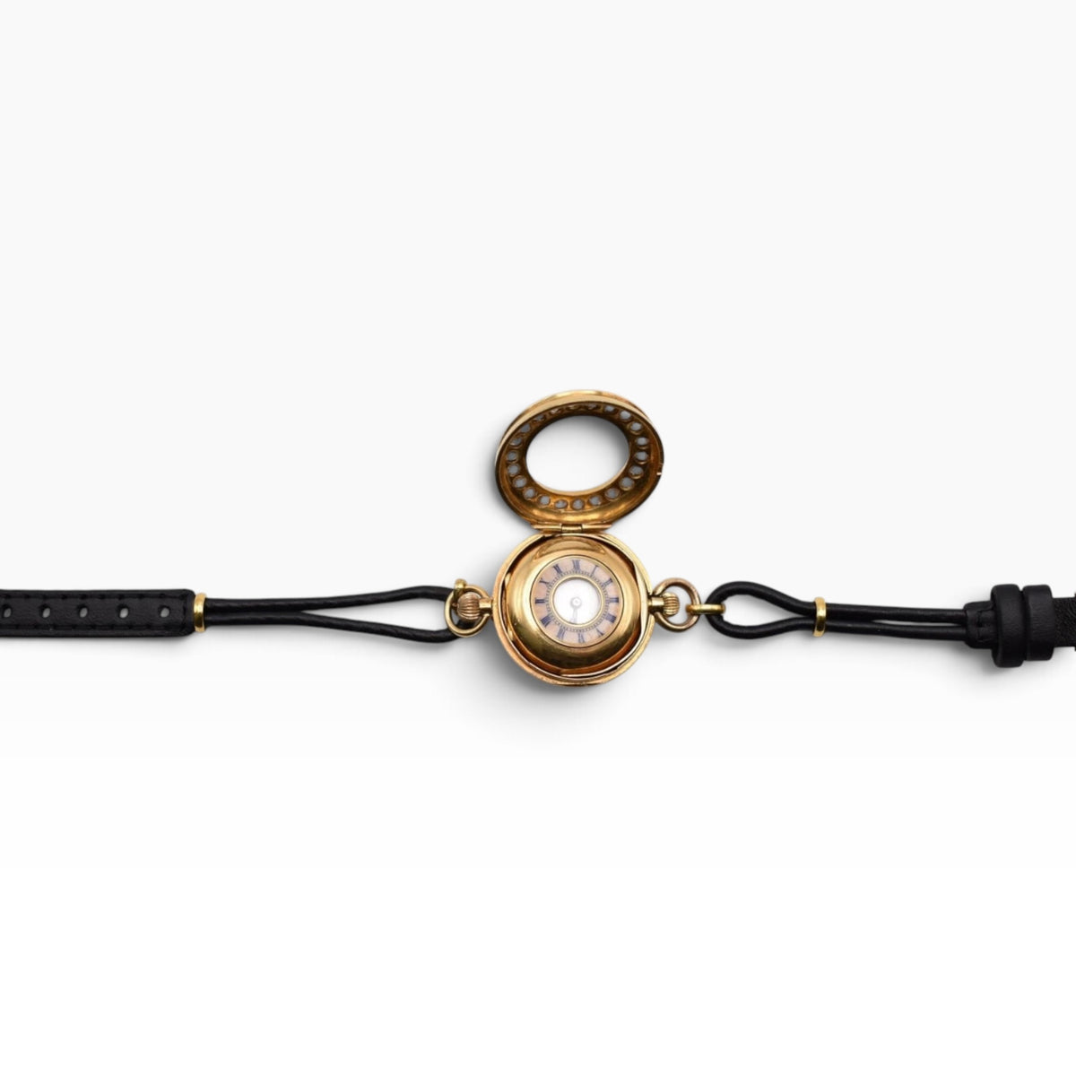 Antique Swiss 18ct Gold & Diamond Convertible Fob Watch