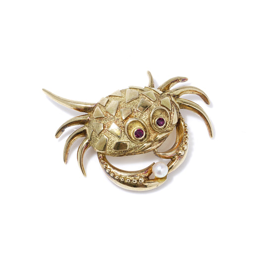 Zodiac Cancer Crab Brooch - Wildsmith Jewellery