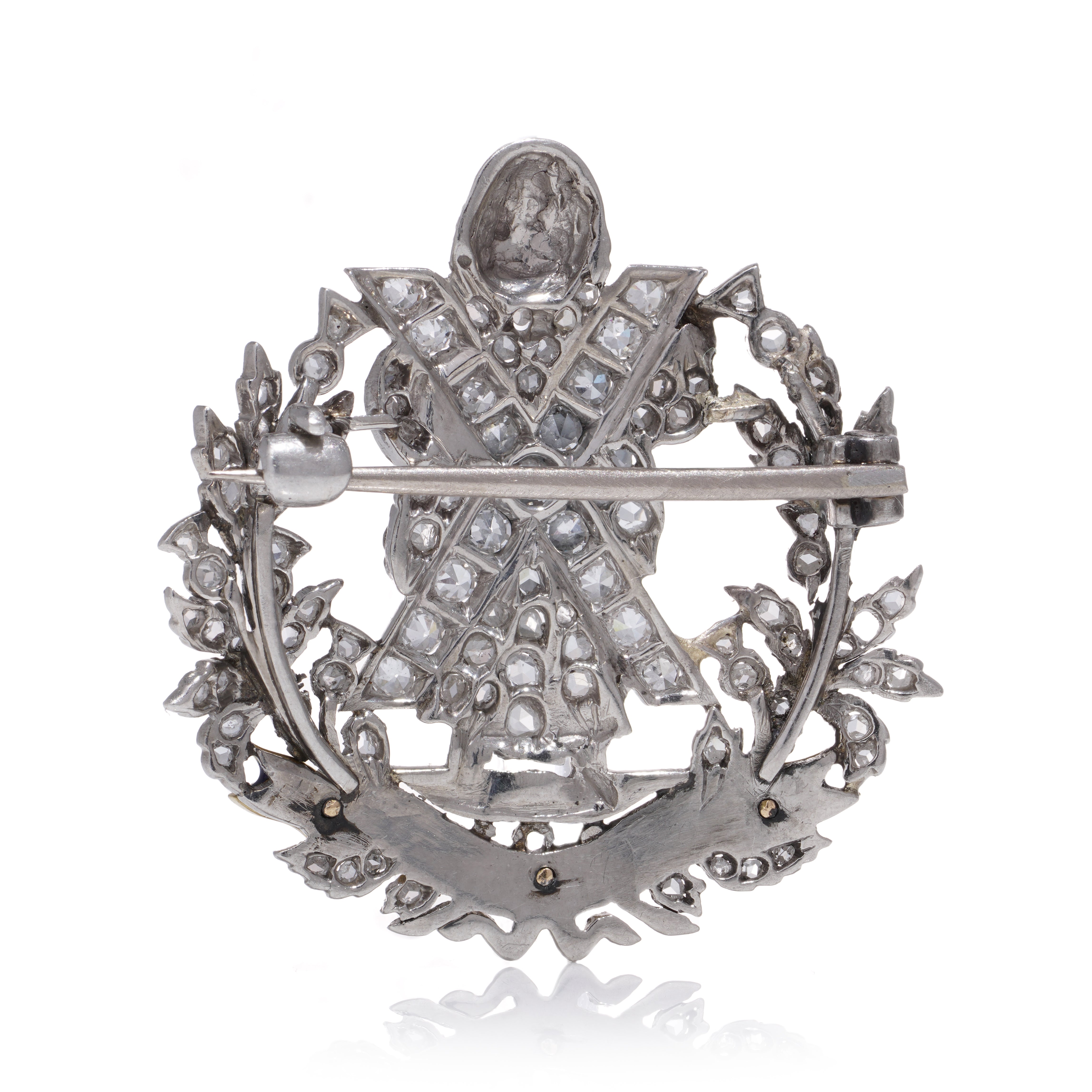 The Queen's Own Cameron Highlanders Diamond Brooch - Wildsmith Jewellery