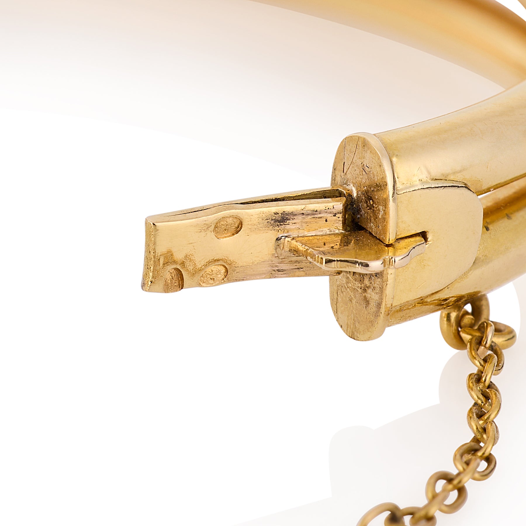 Antique 18ct Gold Snake Bangle, French - Wildsmith Jewellery