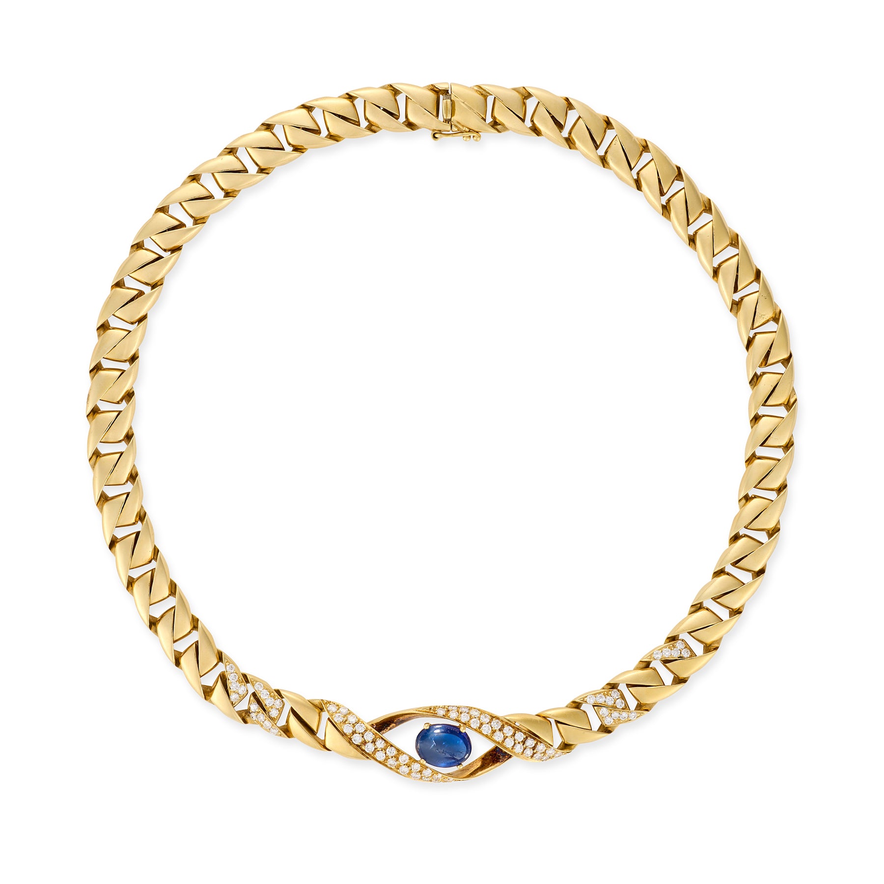 Vintage Cartier Sapphire & Diamond Collar